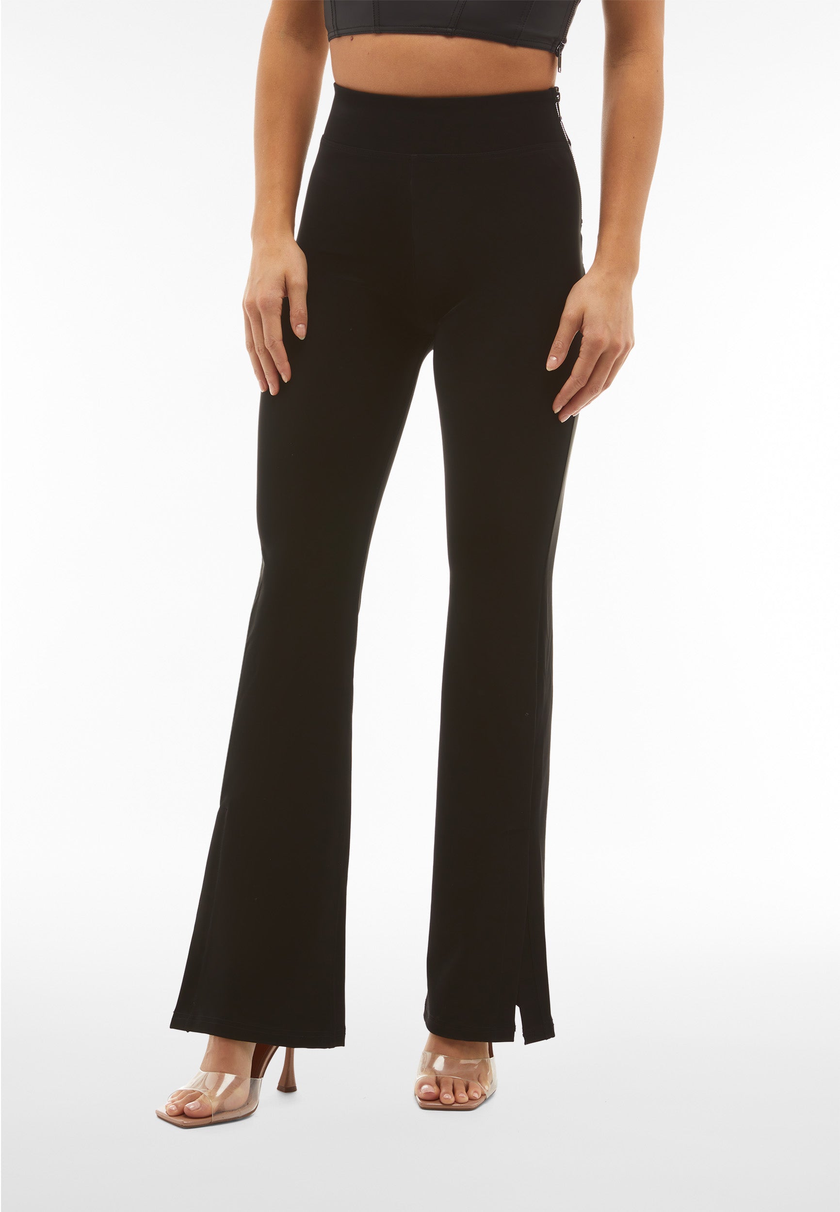 freddy-wr-up-pantalon-flare-taille-super-haute-similicuir-wet image 1