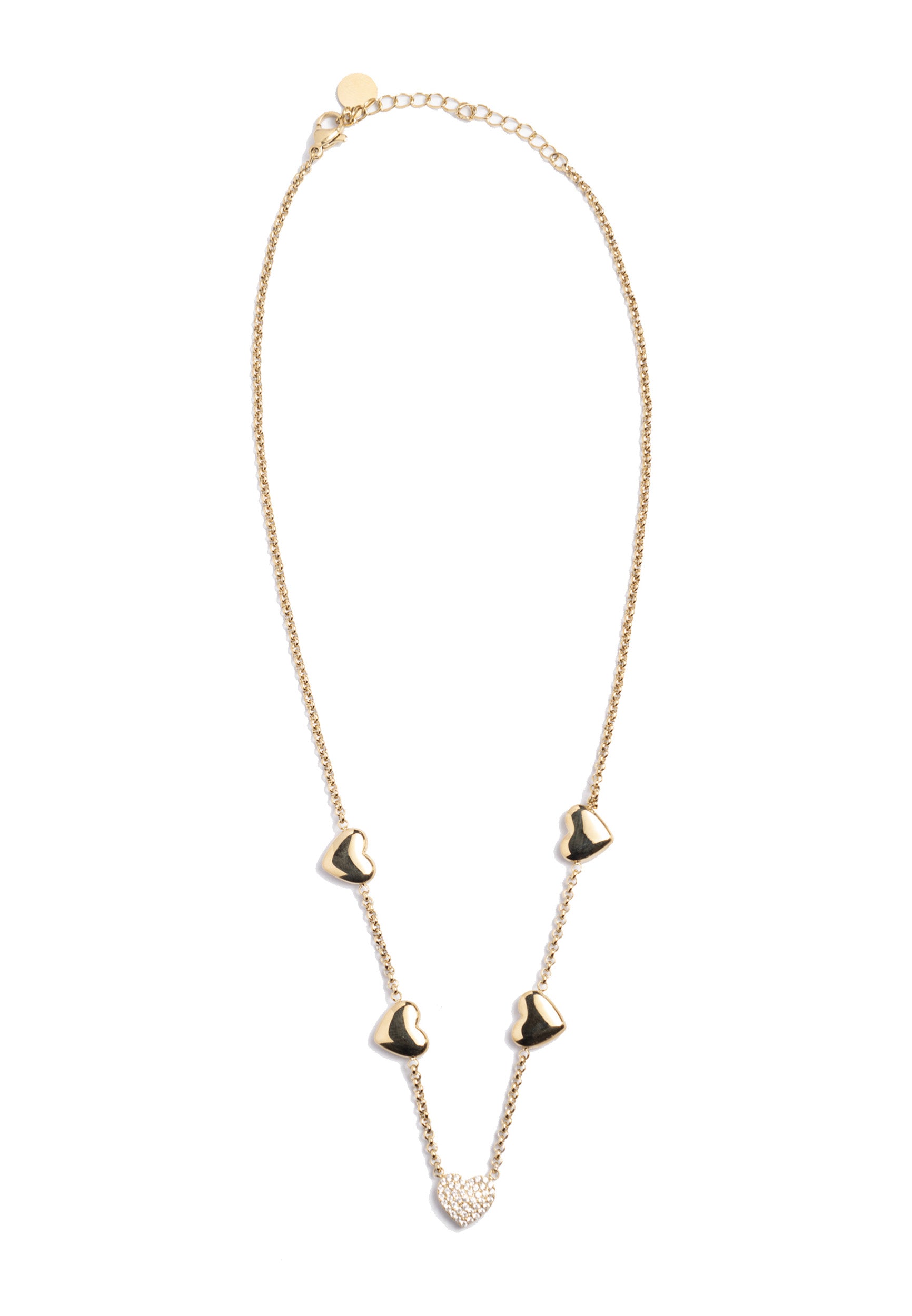 freddy-collier-acier-dor-316l-c-urs-et-strass-400-mm image 1