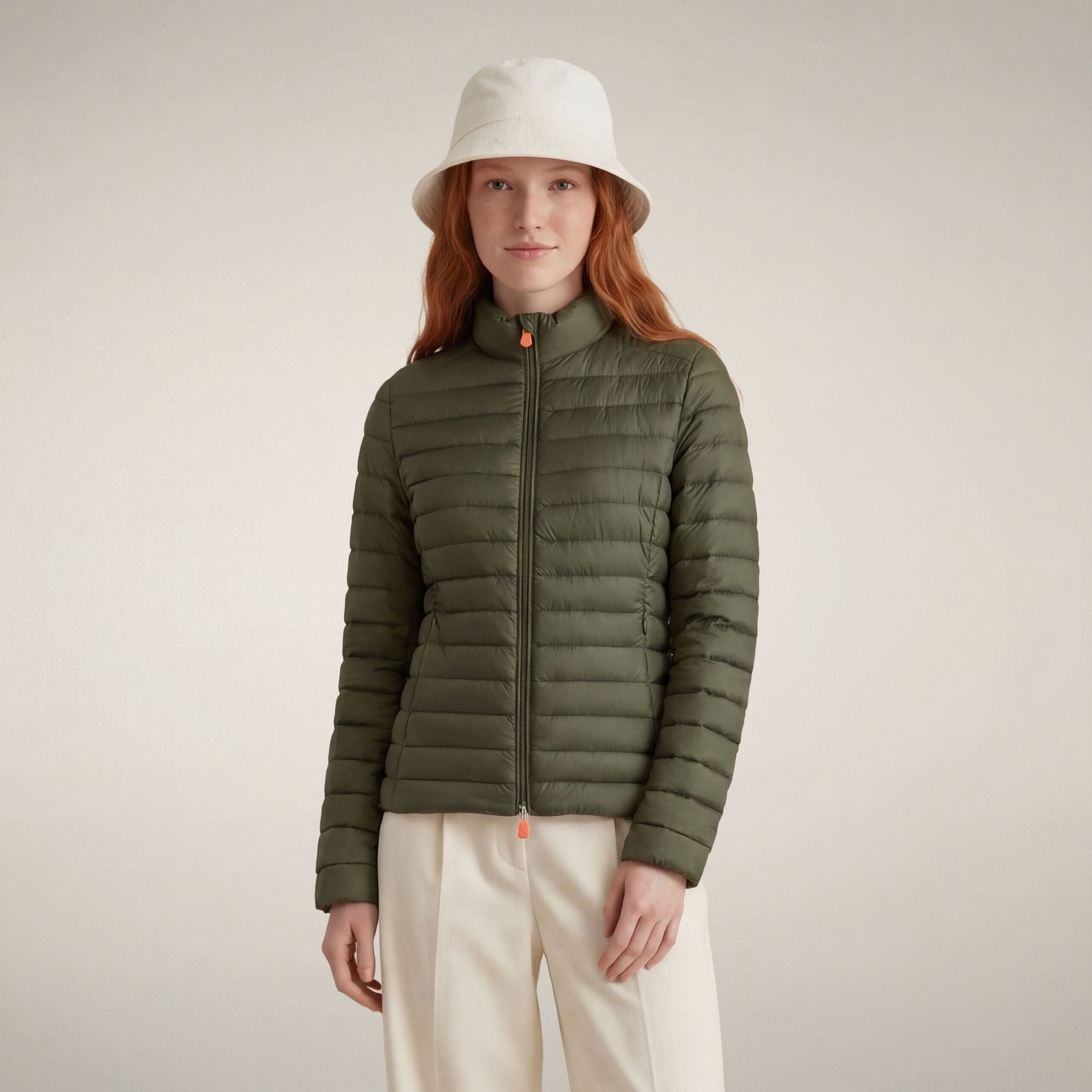 save-the-duck-carly-piumino-femme-vert-olive image 5