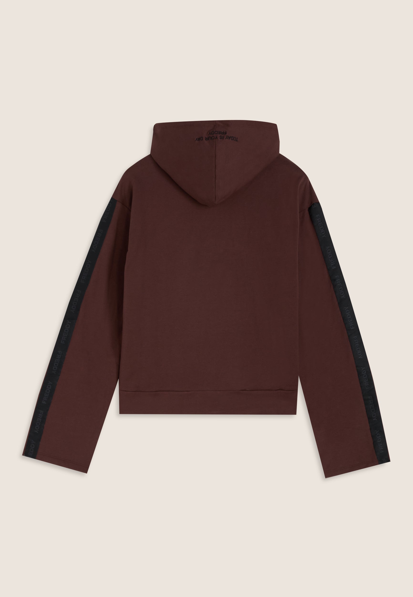 freddy-sweat-femme-capuche-bande-logot-e-manches image 2