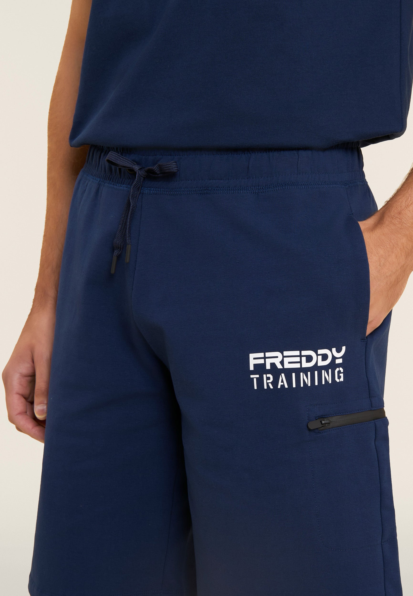 freddy-training-short-homme-baby-french-terry-poche-zip image 4