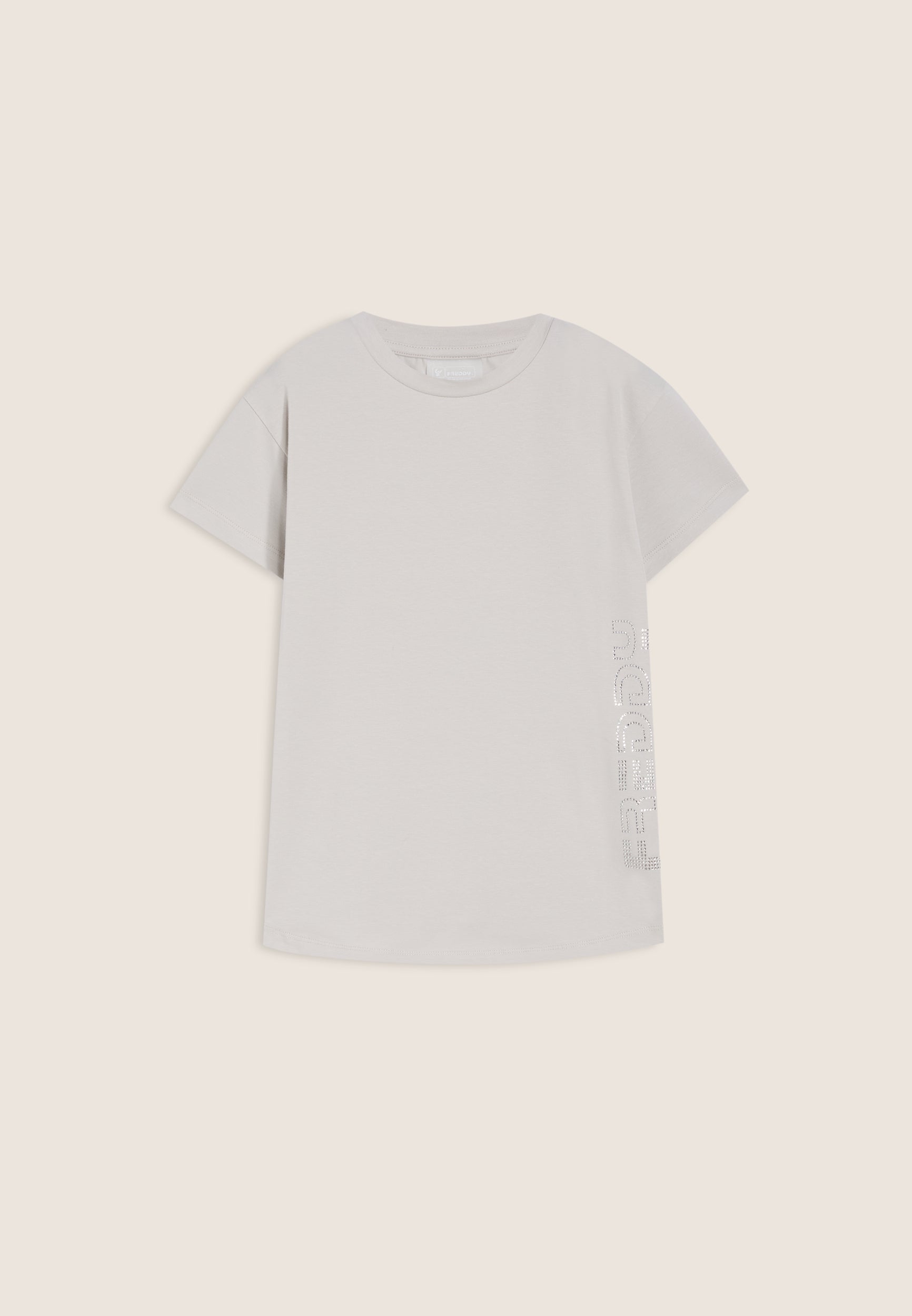 freddy-t-shirt-fille-regular-coton-logo-strass image 1