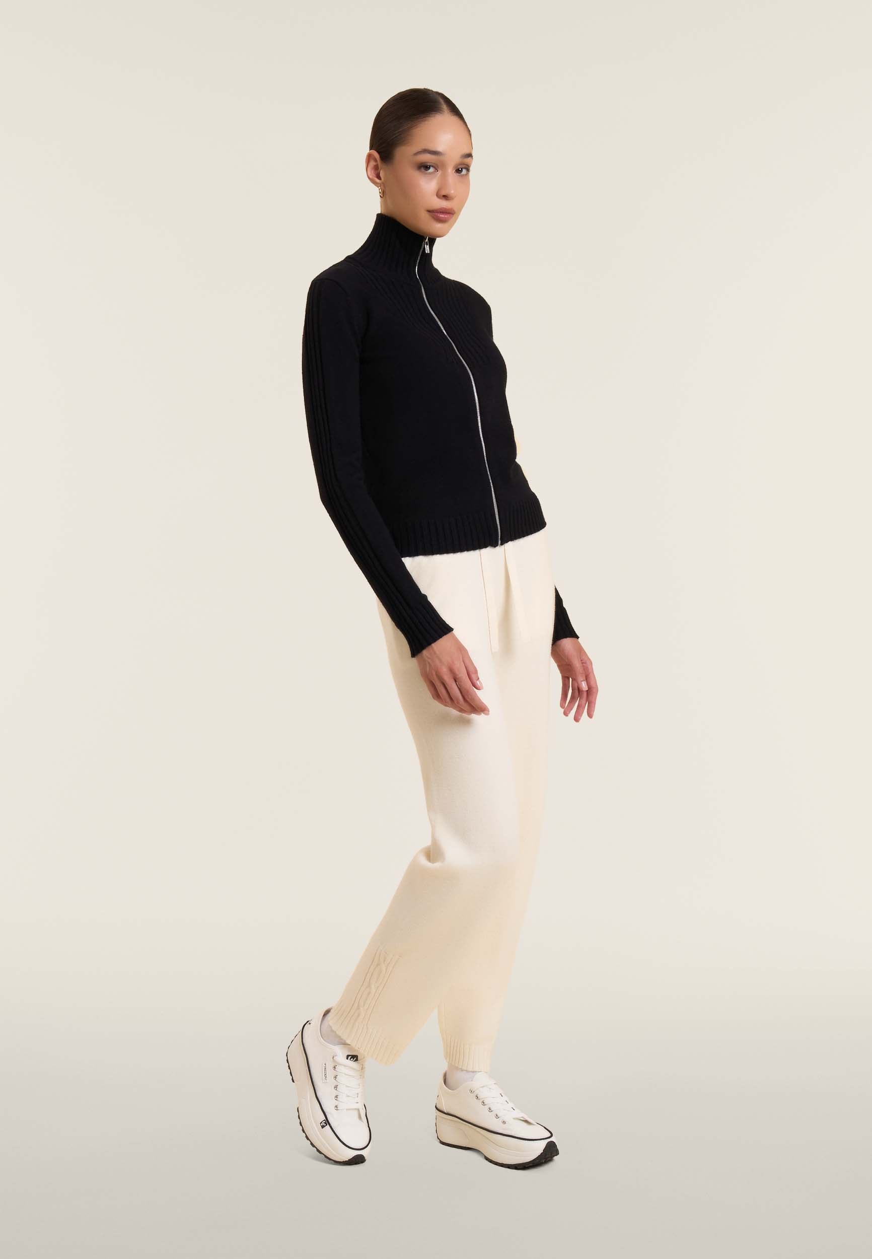 freddy-maglia-col-chemise-pull-slim-fit-zipp-femme image 2