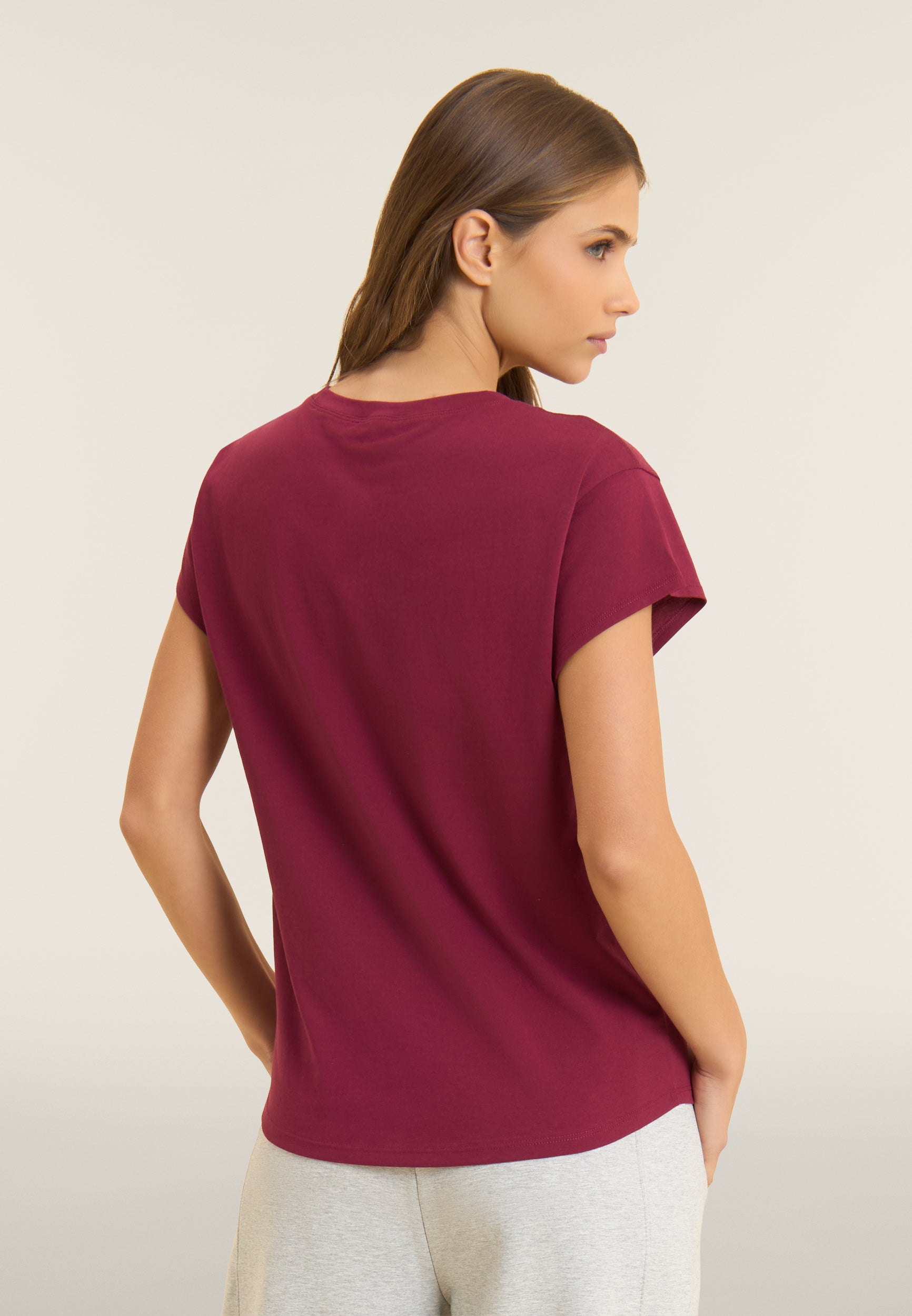 freddy-t-shirt-femme-regular-fit-manches-ailettes-coton image 3