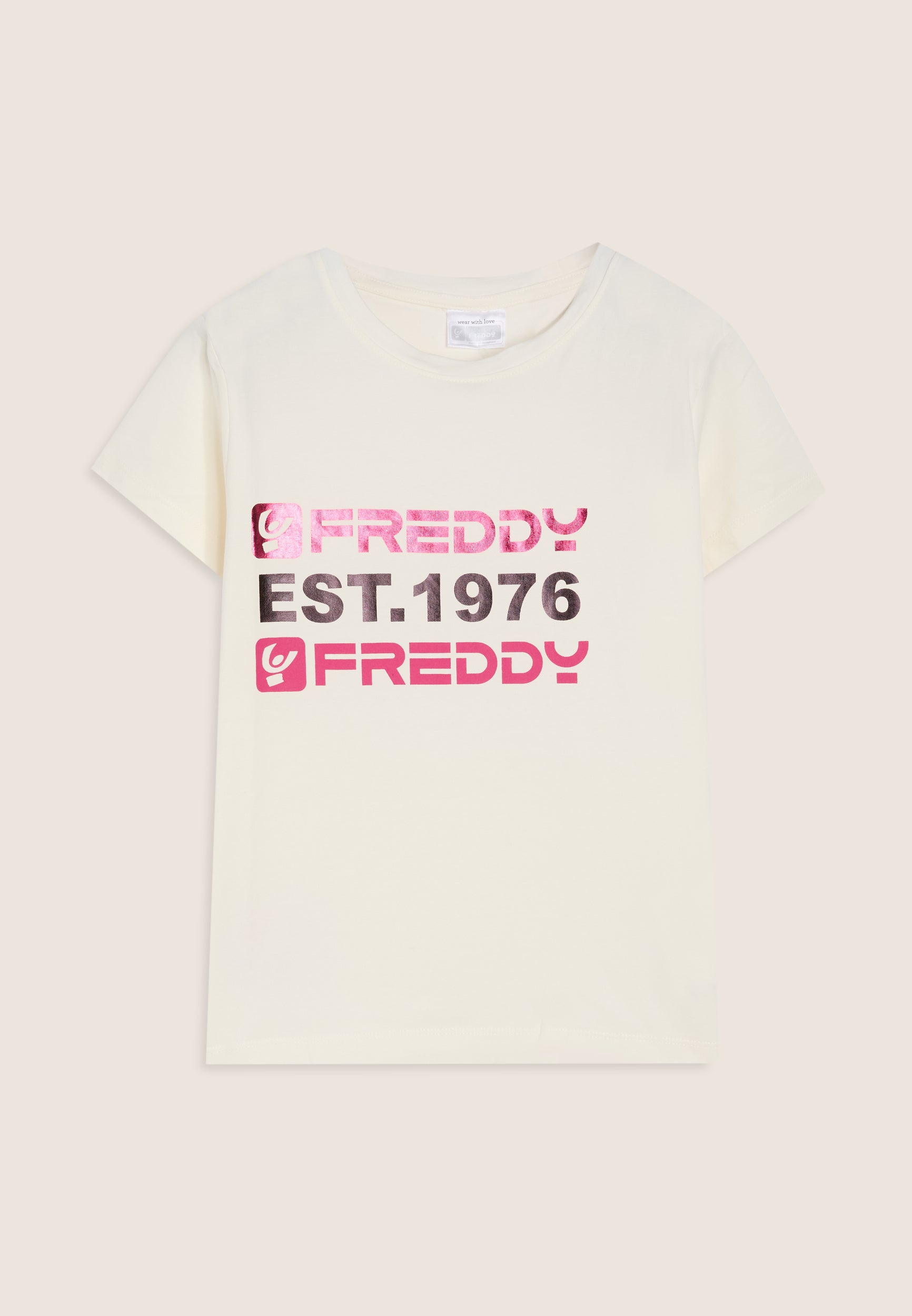 freddy-regular-fit-est-1976-t-shirt-fille-maxi-stampa image 4