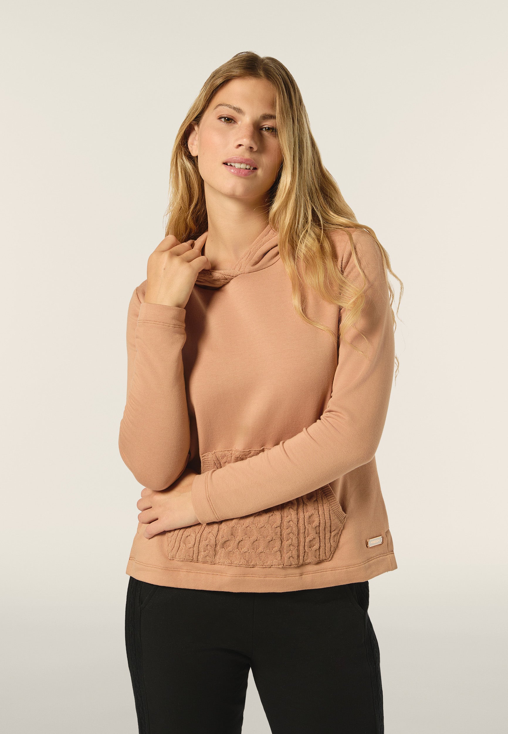 freddy-sweat-femme-col-haut-c-tes-inserts-torsades image 1