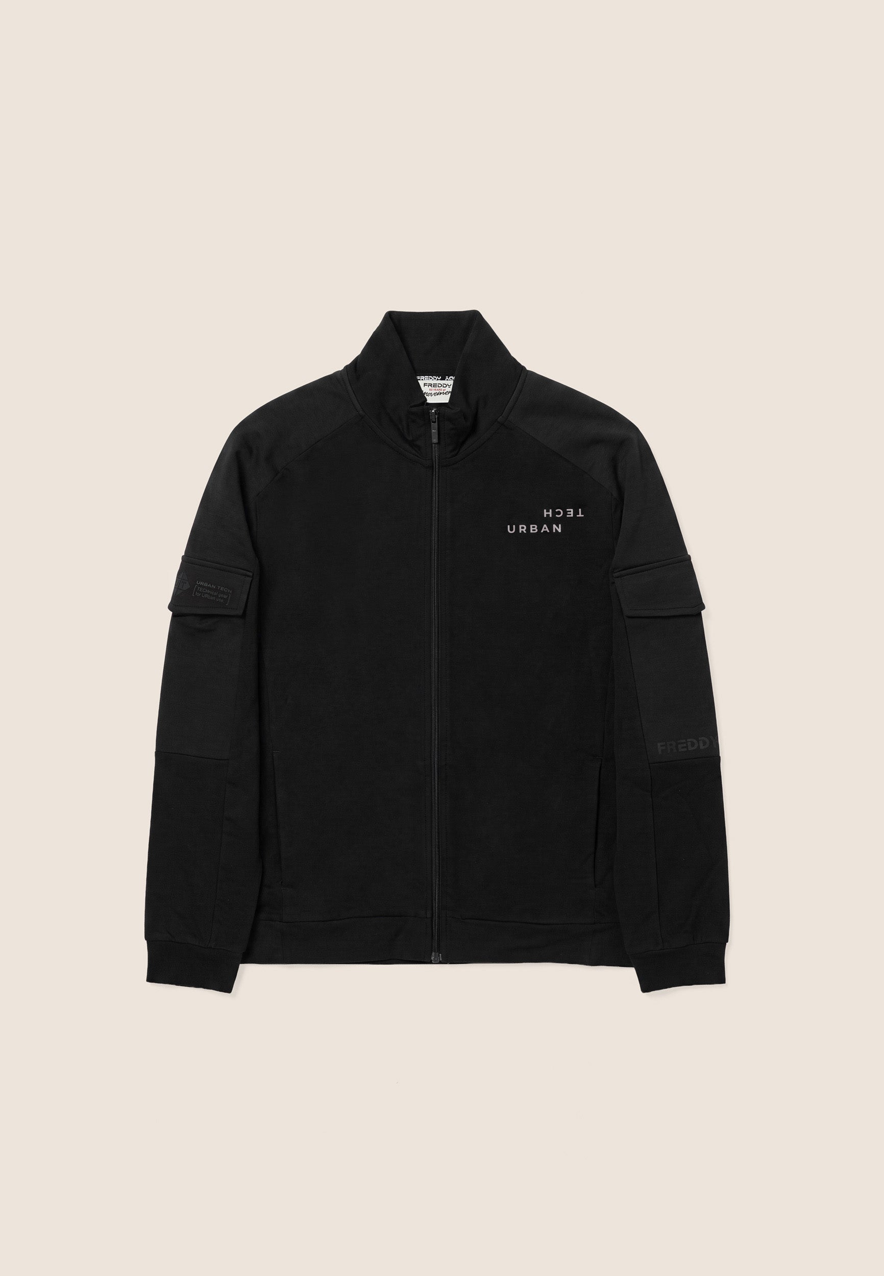 freddy-wr-up-sweat-zipp-homme-col-haut-tissu-technique image 1
