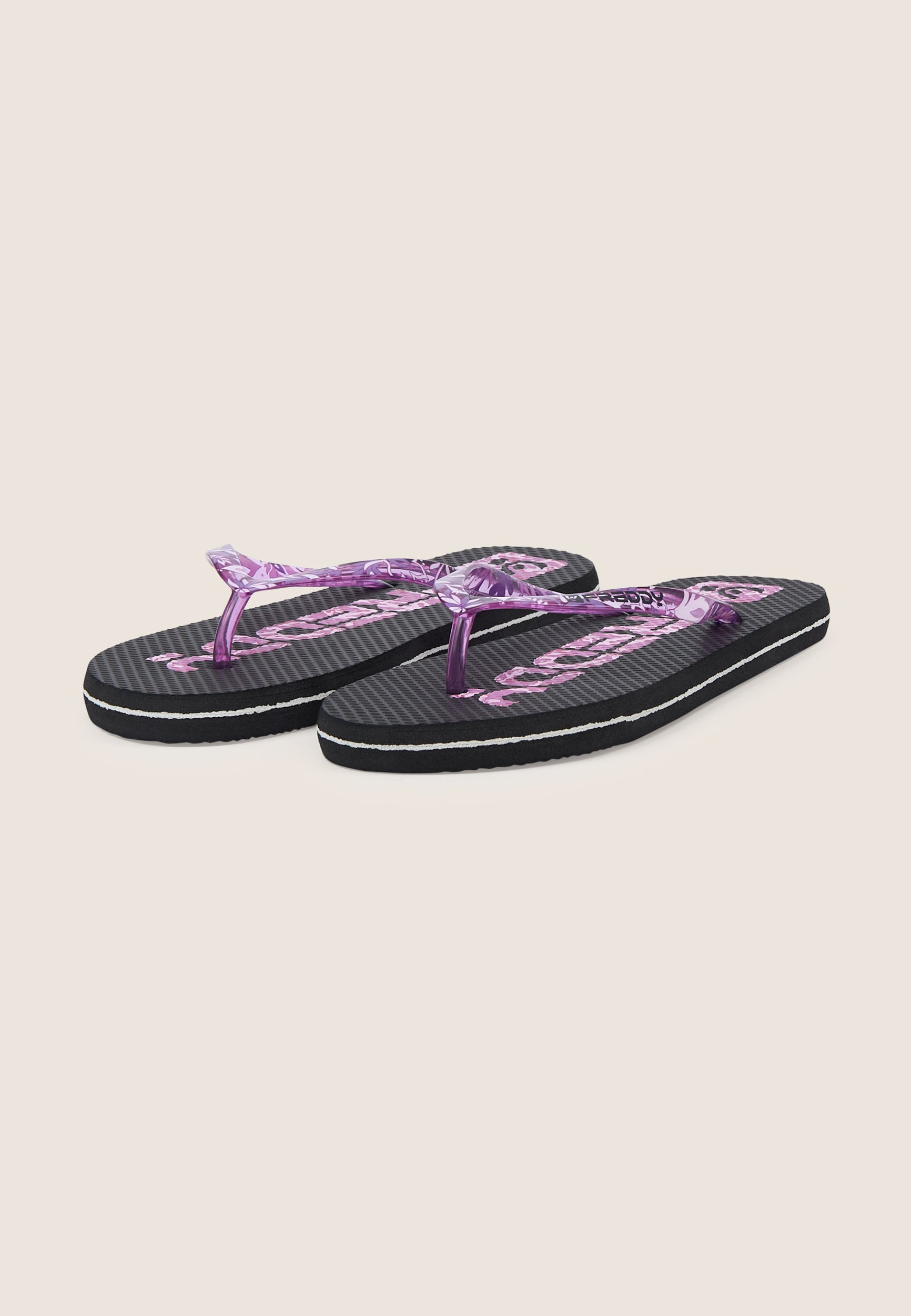 freddy-tongs-femme-bride-transparente-imprim-floral image 2