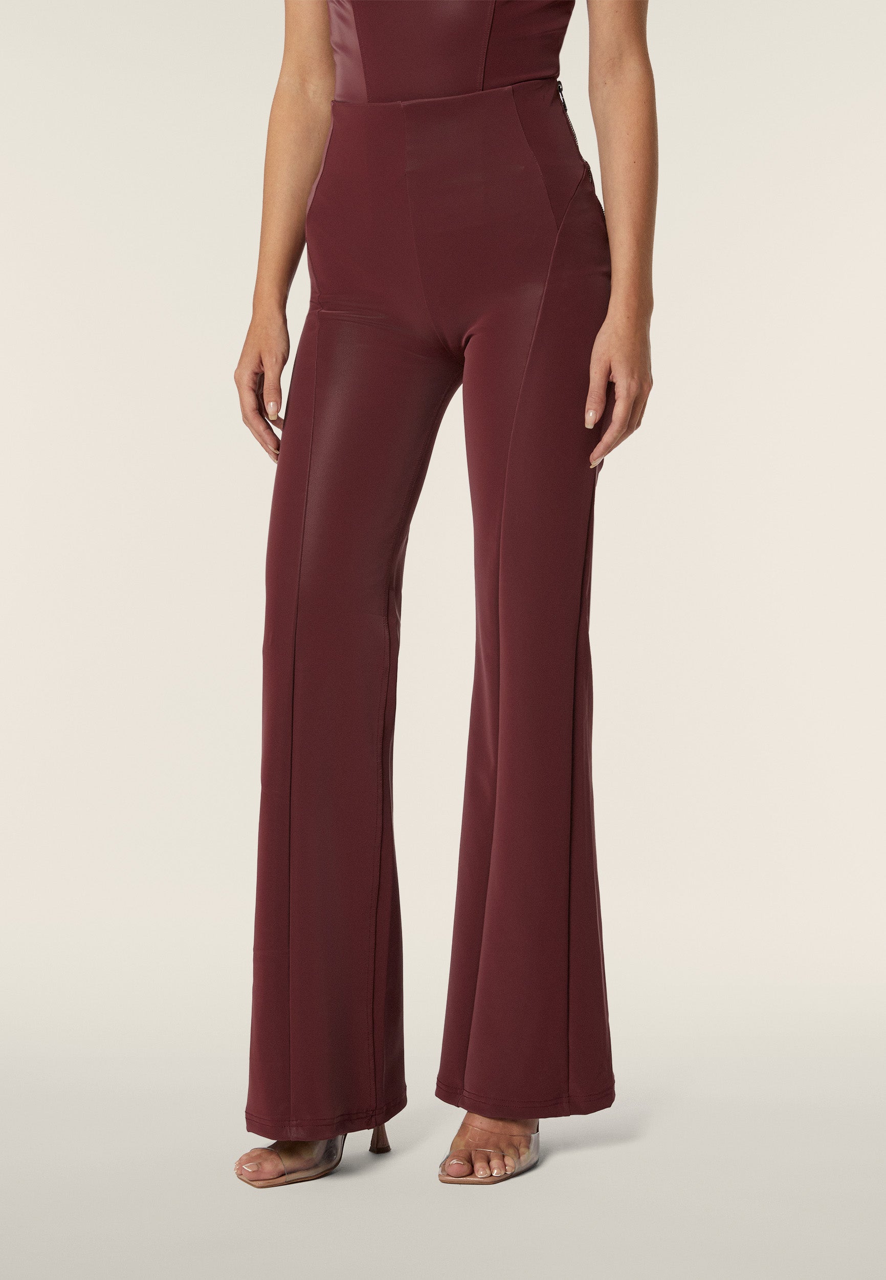 freddy-wr-up-pantalon-super-flare-similpelle-lucide image 1