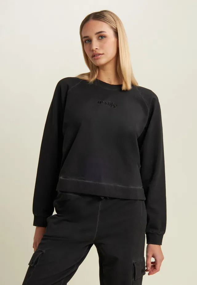 freddy-felpa-cropped-comfort-fit-cold-dyed-sweat-court-femme image 1