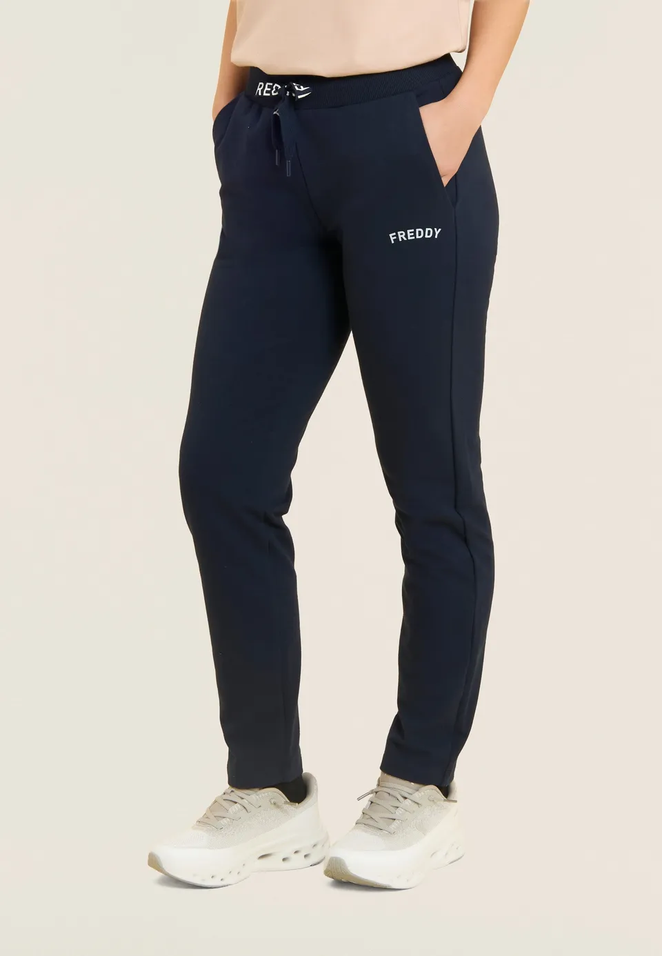 freddy-pantalon-droit-french-terry-coulisse-logot-e image 1