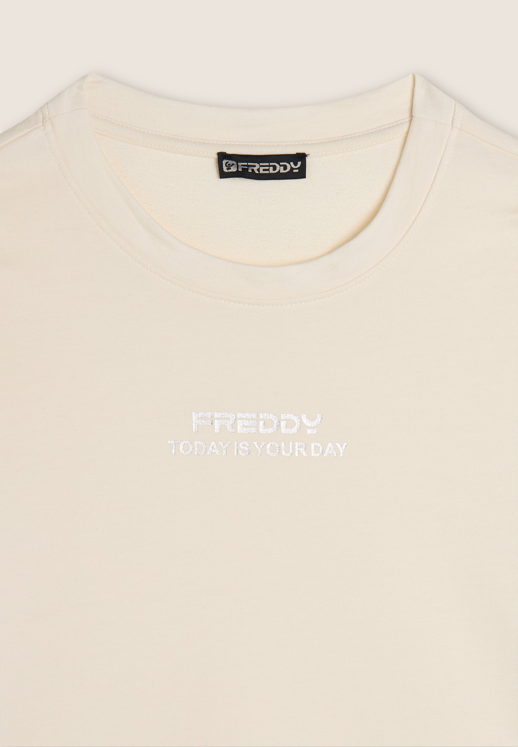 freddy-sweat-femme-cropped-comfort-fit-french-terry-graphique image 2
