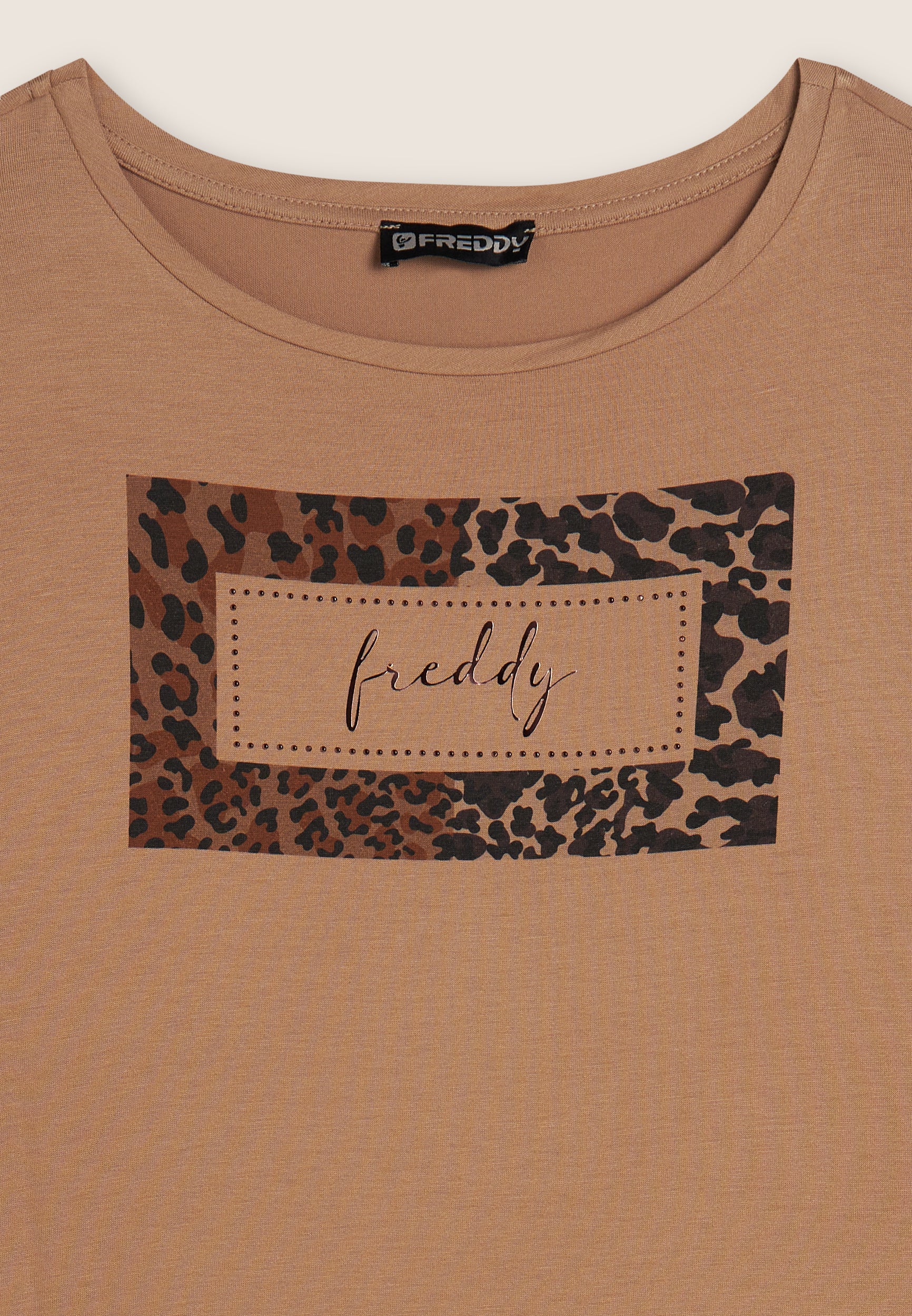 freddy-t-shirt-femme-animalier-strass-jersey-viscose image 6