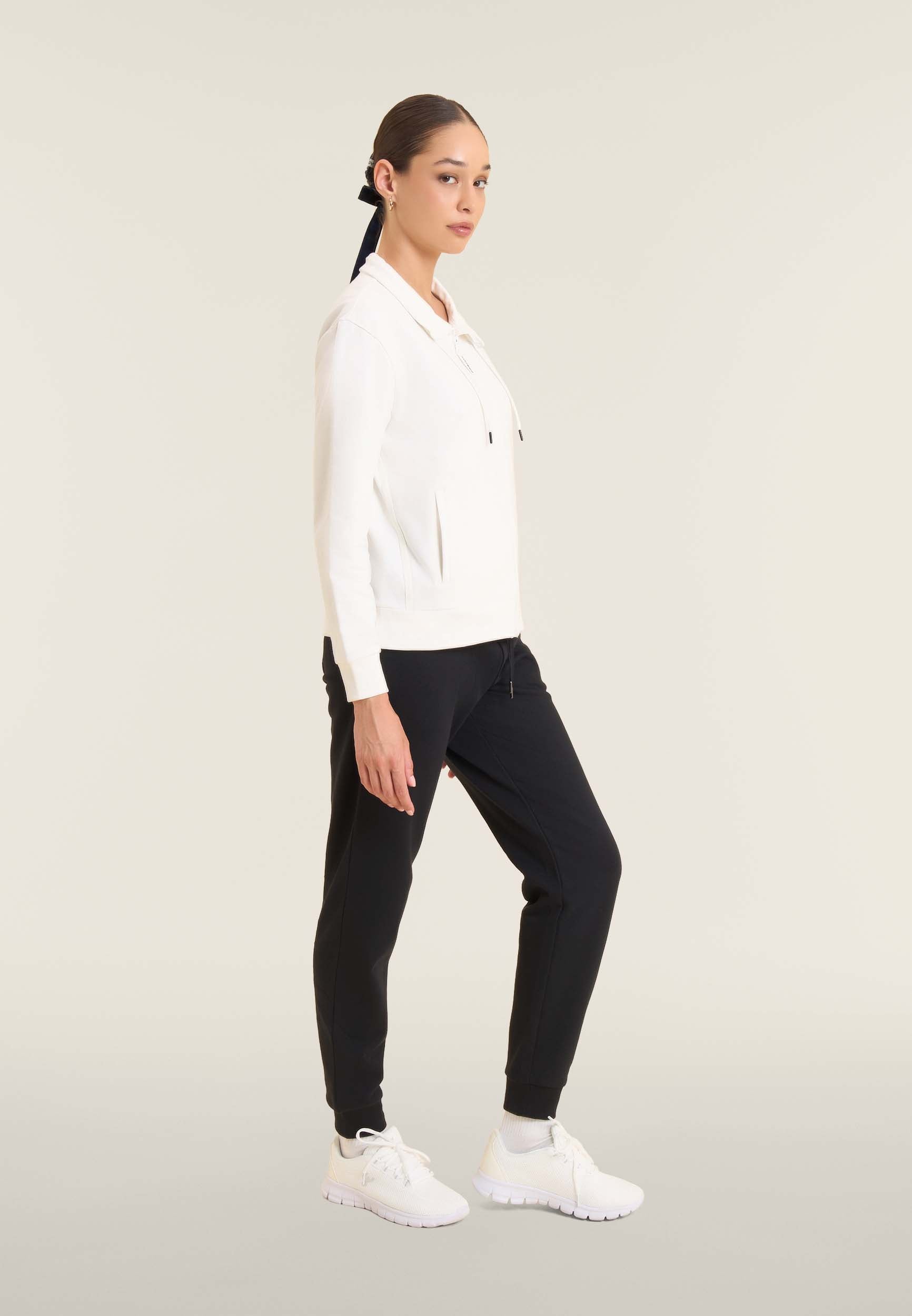 freddy-felpa-full-zip-col-haut-bandes-log-es-sweat-zipp-garzato-stretch image 2