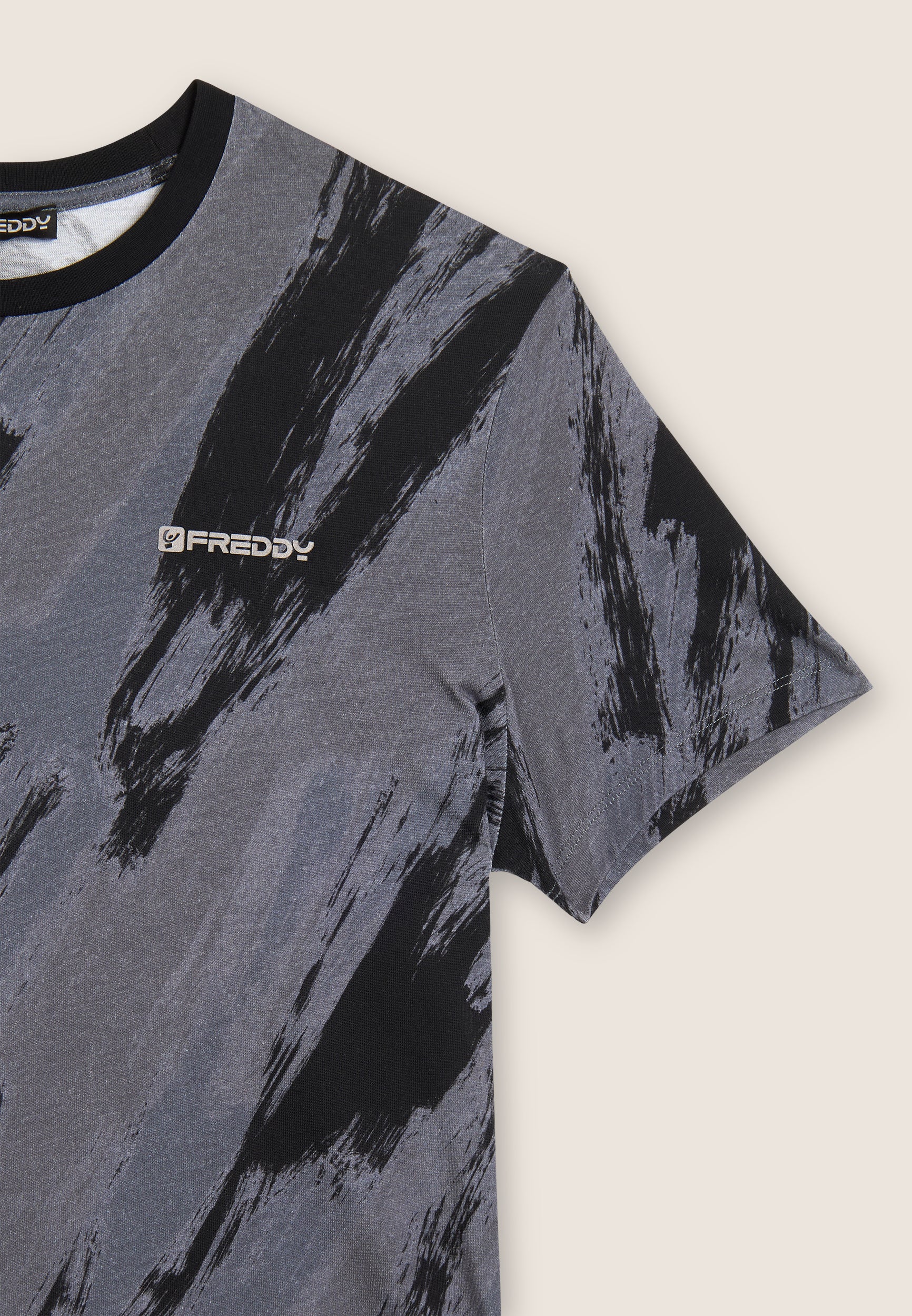 freddy-t-shirt-homme-imprim-pennellata-100-coton image 7