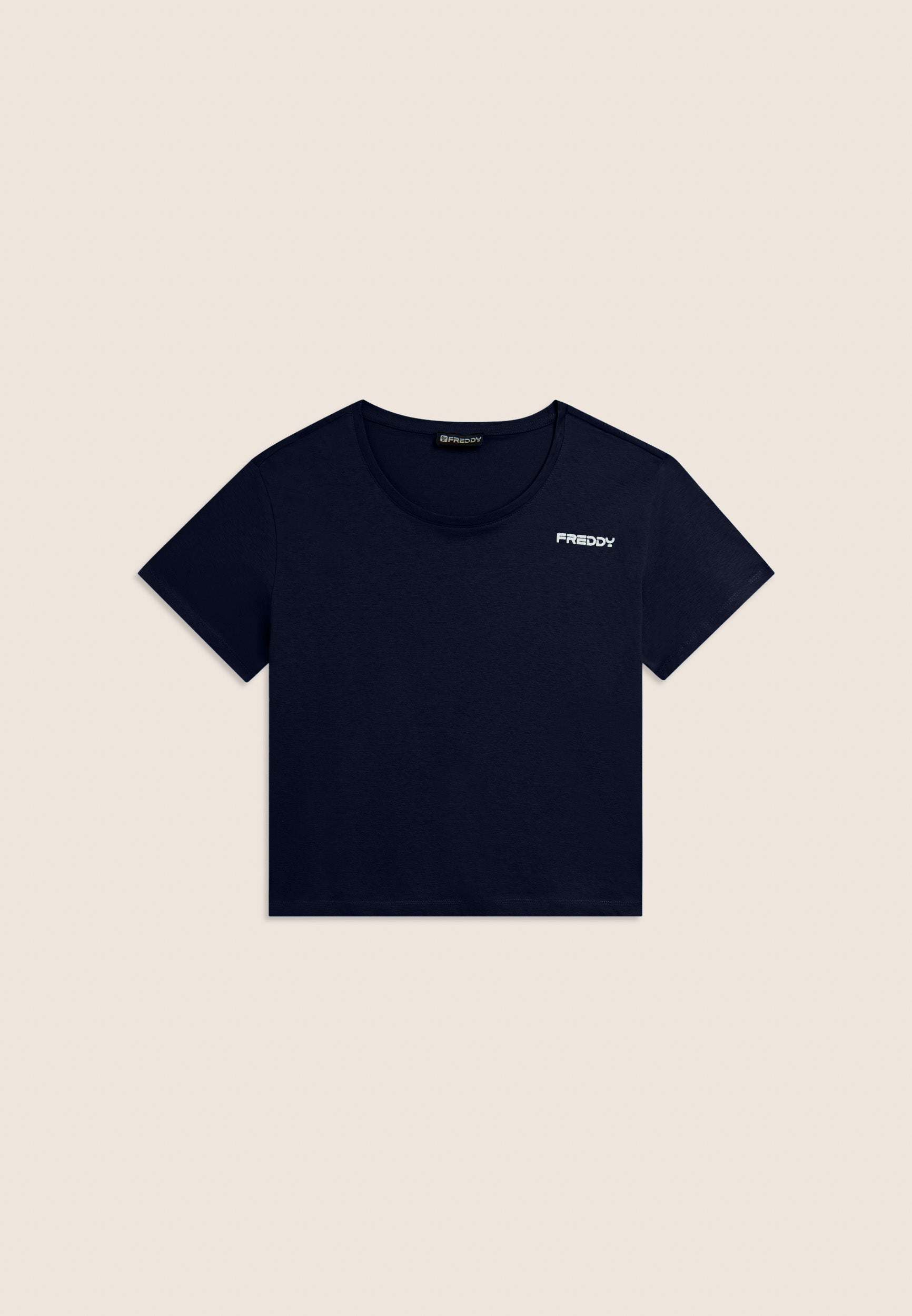 freddy-t-shirt-cropped-femme-coton-logo-glitter image 8