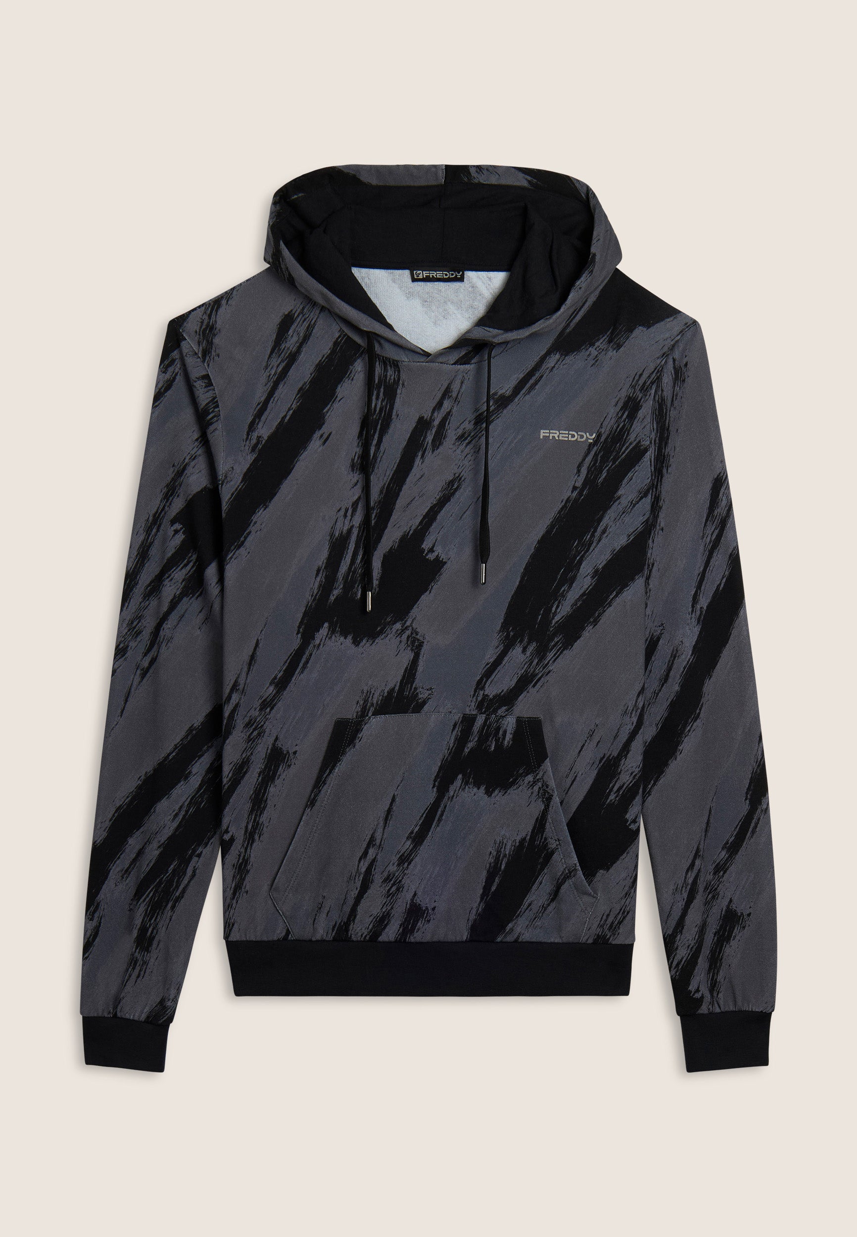 sweat-homme-freddy-capuche-all-over-poche-kangourou image 5