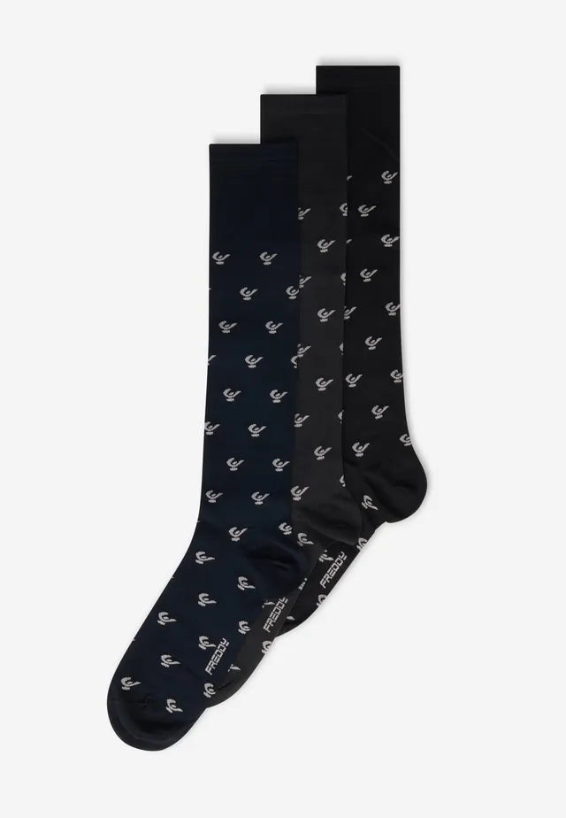 freddy-chaussettes-longues-logo-pack-3-paires-unisexe image 1
