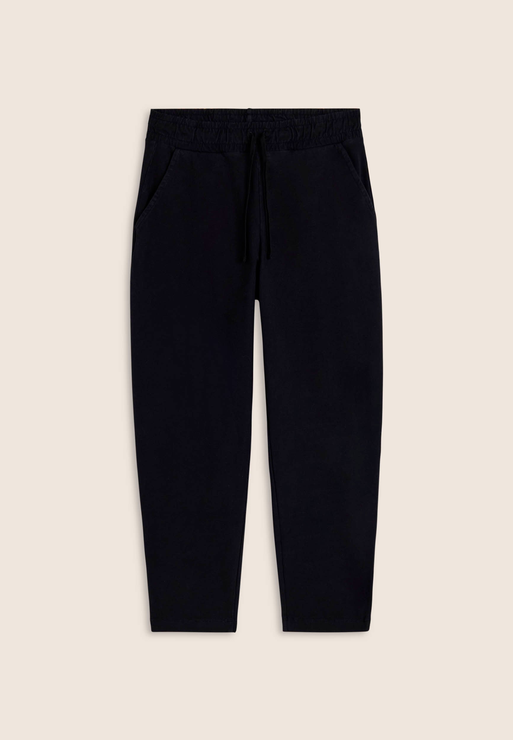 freddy-pantalon-femme-cropped-molleton-coton-effet-vintage image 1
