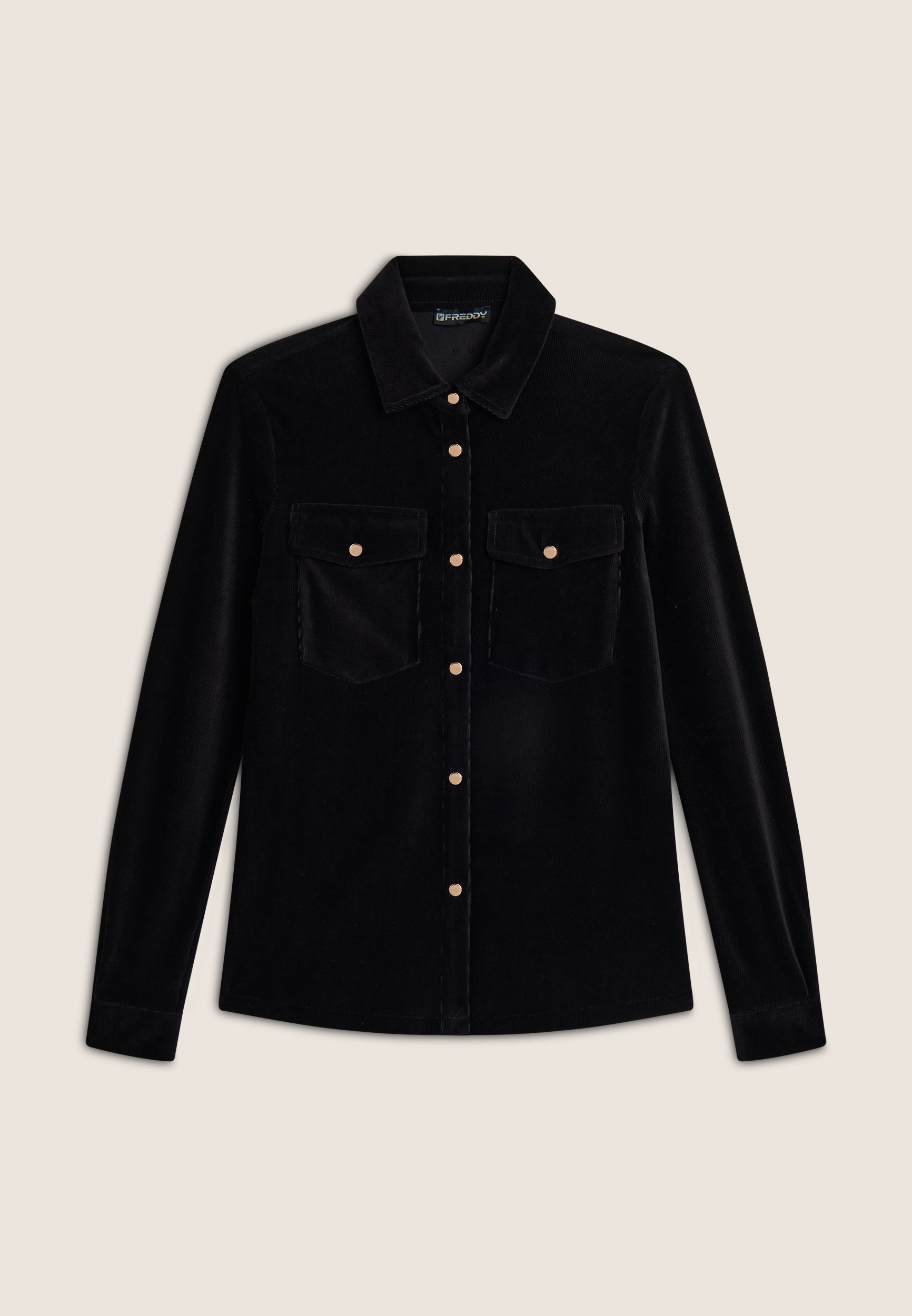 freddy-chemise-comfort-fit-velours-mille-raies-poches-poitrine image 6