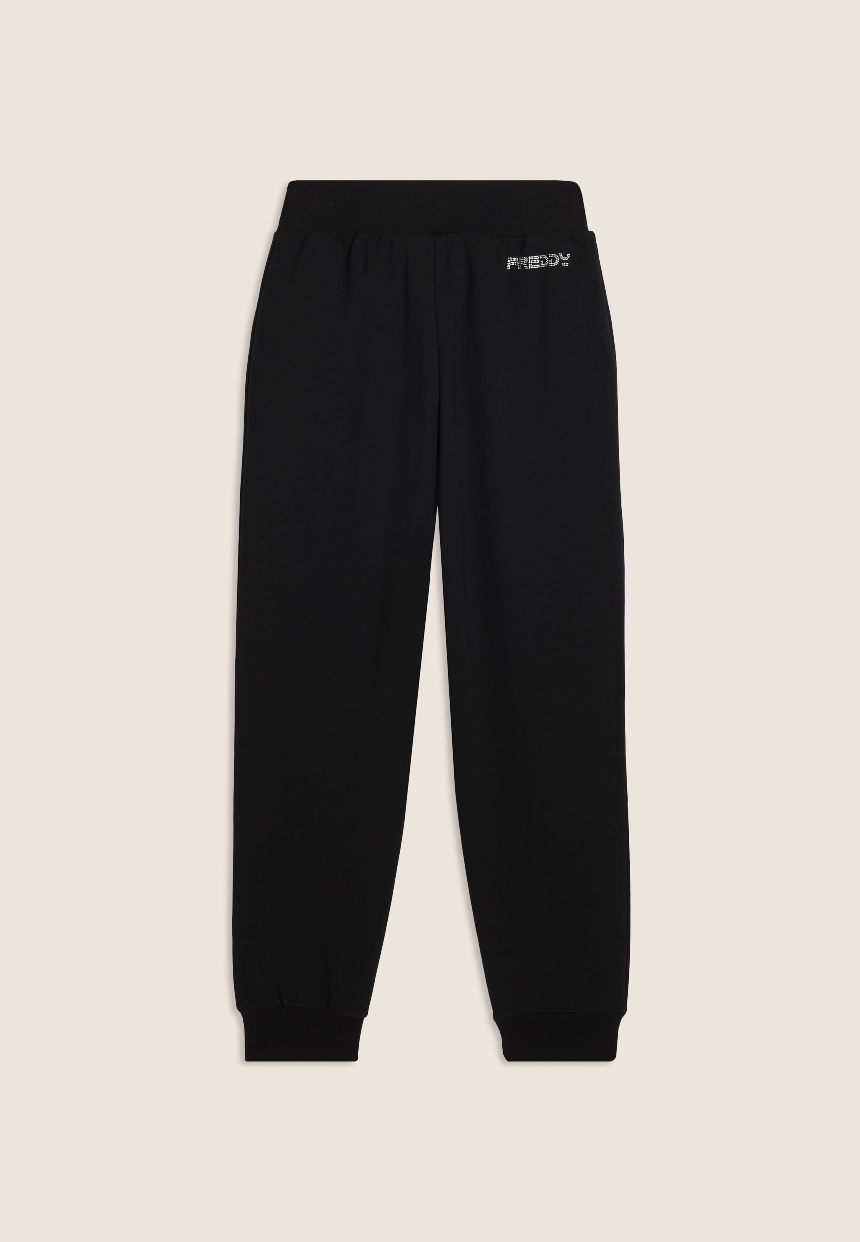 freddy-pantalon-jogger-junior-fille-coton-avec-strass image 2