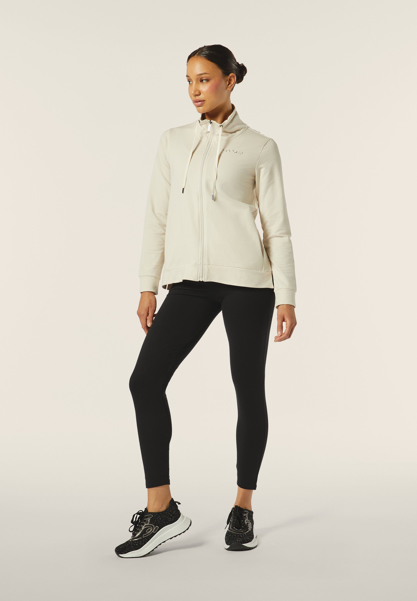 freddy-sweat-femme-comfort-fit-zipp-col-haut-floral image 2