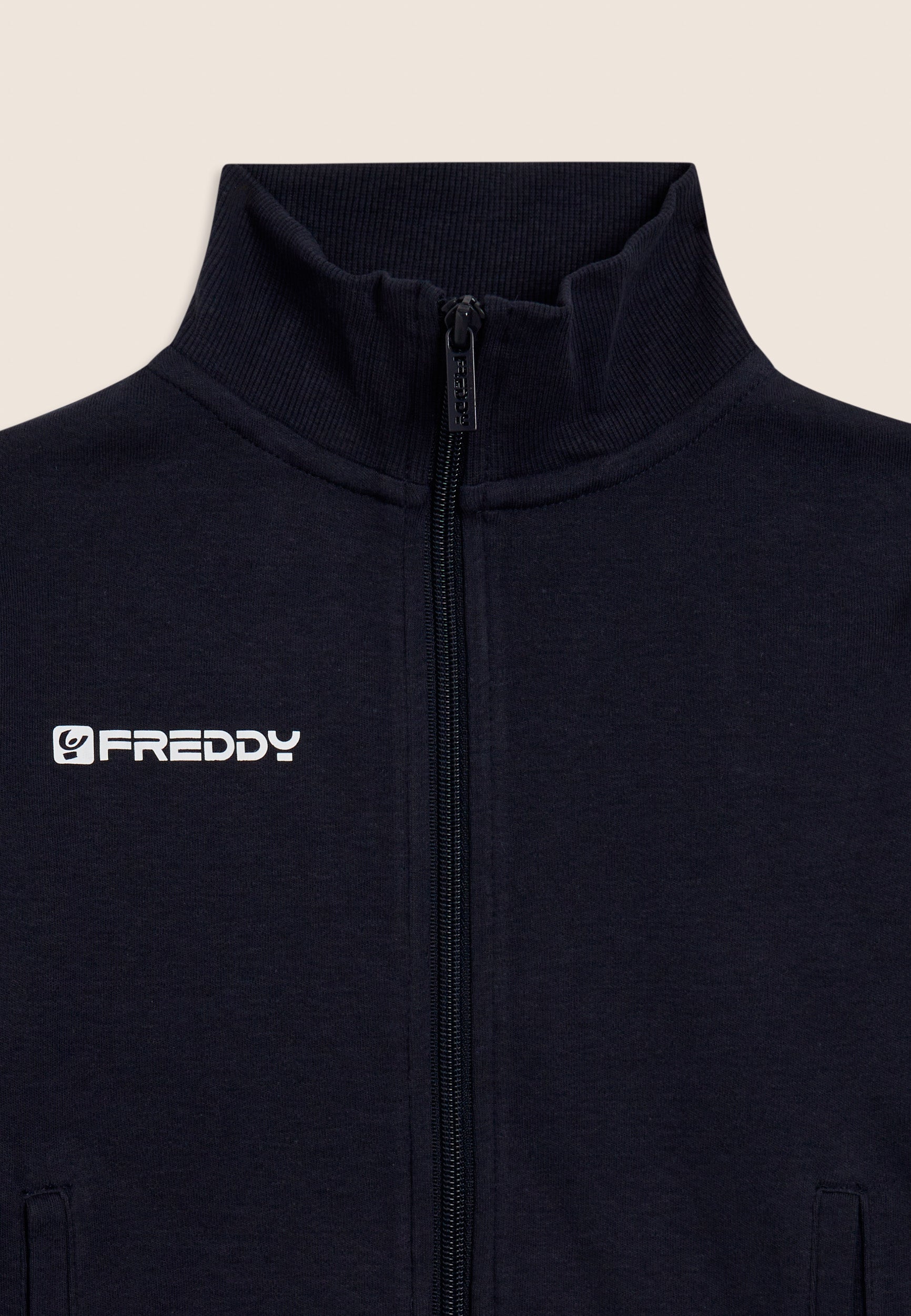 freddy-surv-tement-fille-coton-zipp-logo-contrast image 3