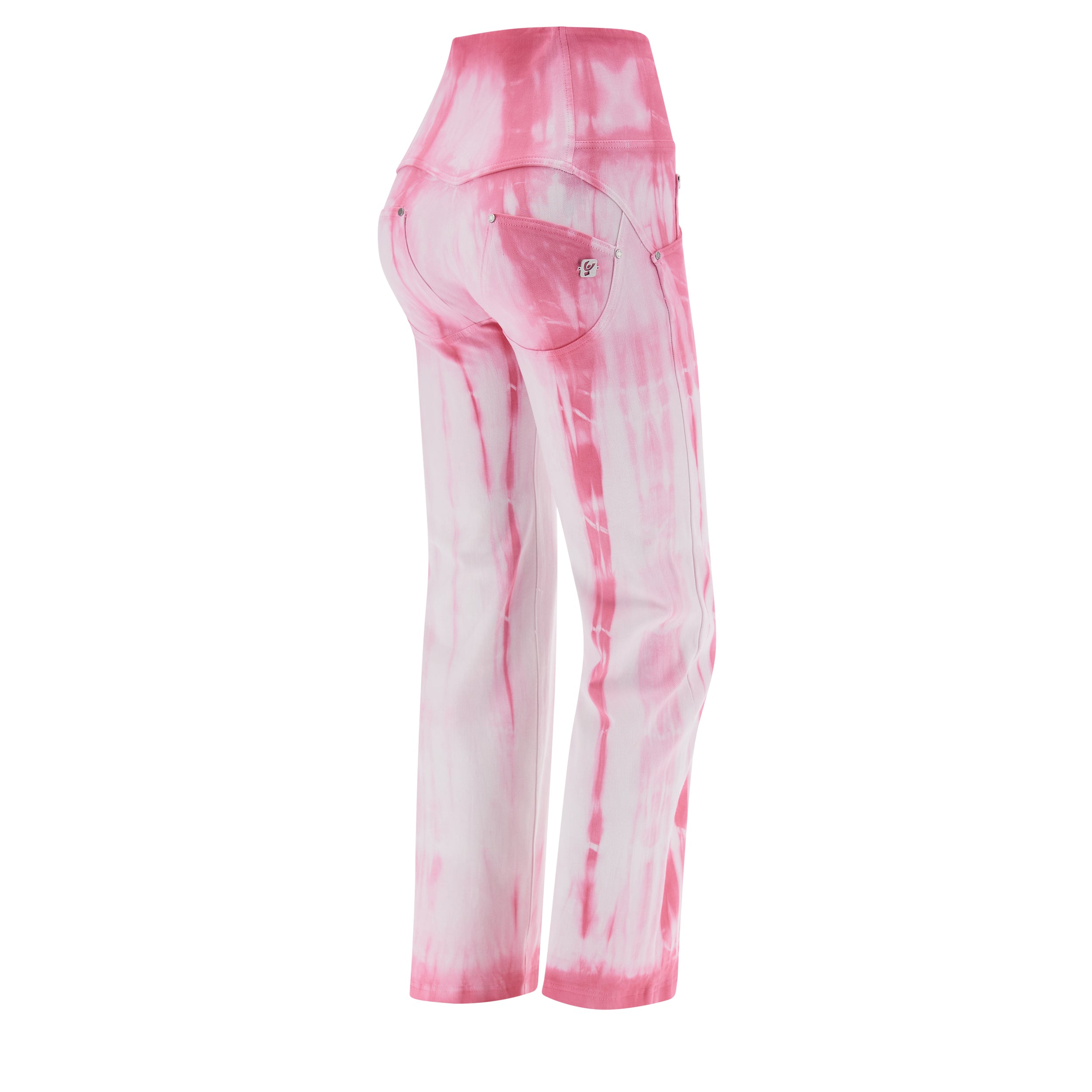 freddy-wr-up-pantalon-push-up-cropped-wide-gabardine-tie-dye image 5