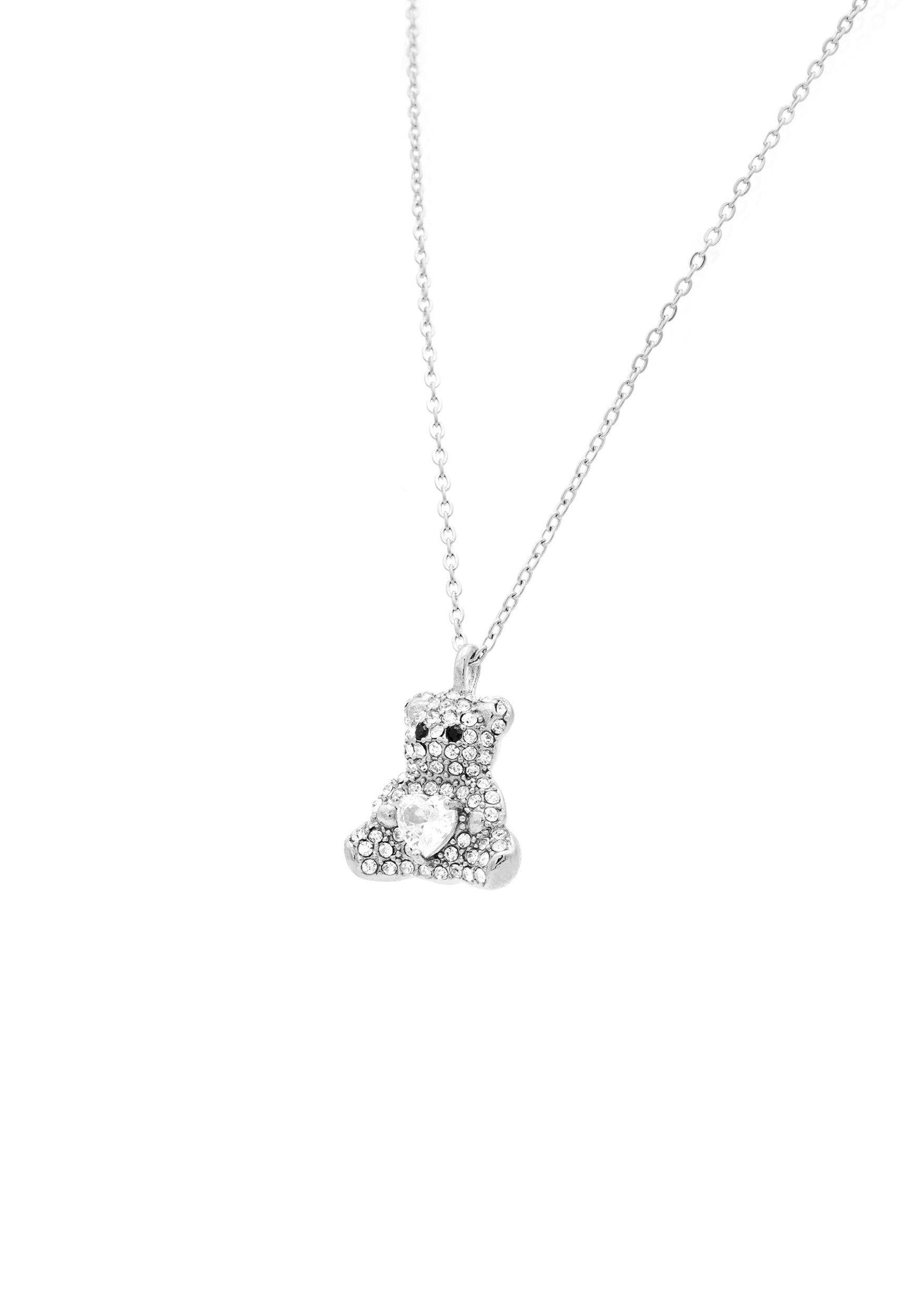 freddy-collier-orsetto-strass-en-acier-argent-316l image 3