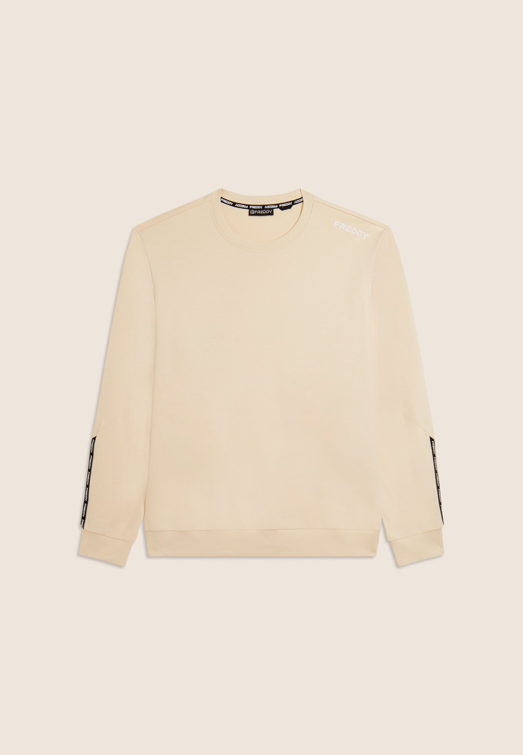 freddy-sweat-col-rond-coton-insert-logot-manches image 4