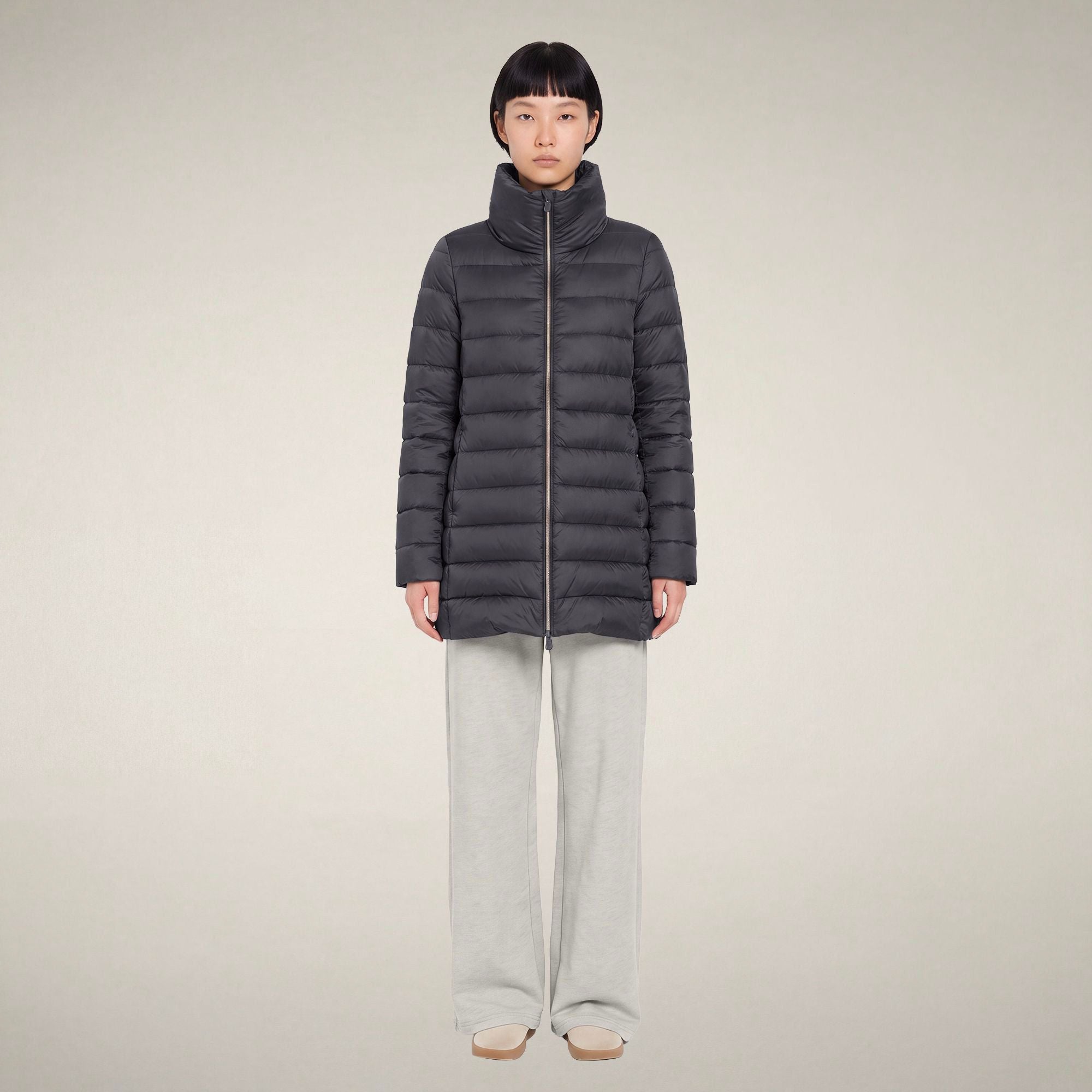 save-the-duck-lydia-doudoune-longue-femme-gris-b-ne image 1