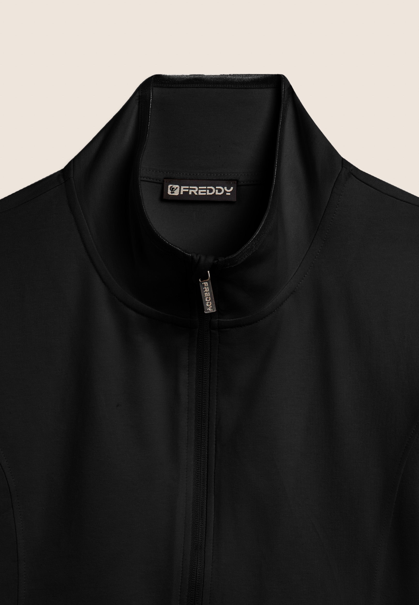 freddy-sweat-zipp-col-haut-felpa-femme-coton-logo-holographique image 7