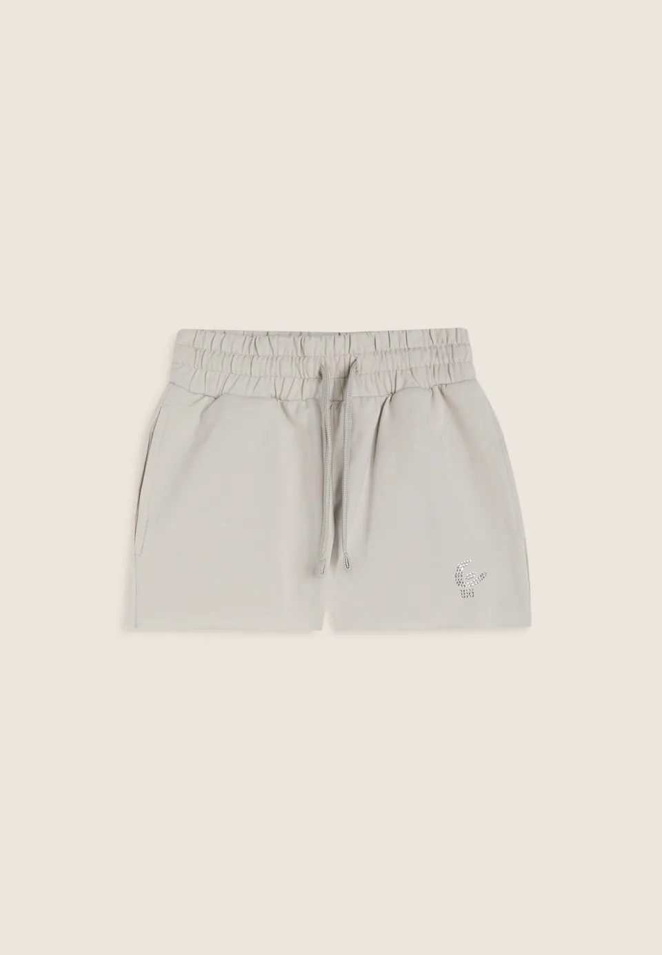 freddy-short-fille-coton-stretch-logo-strass image 1