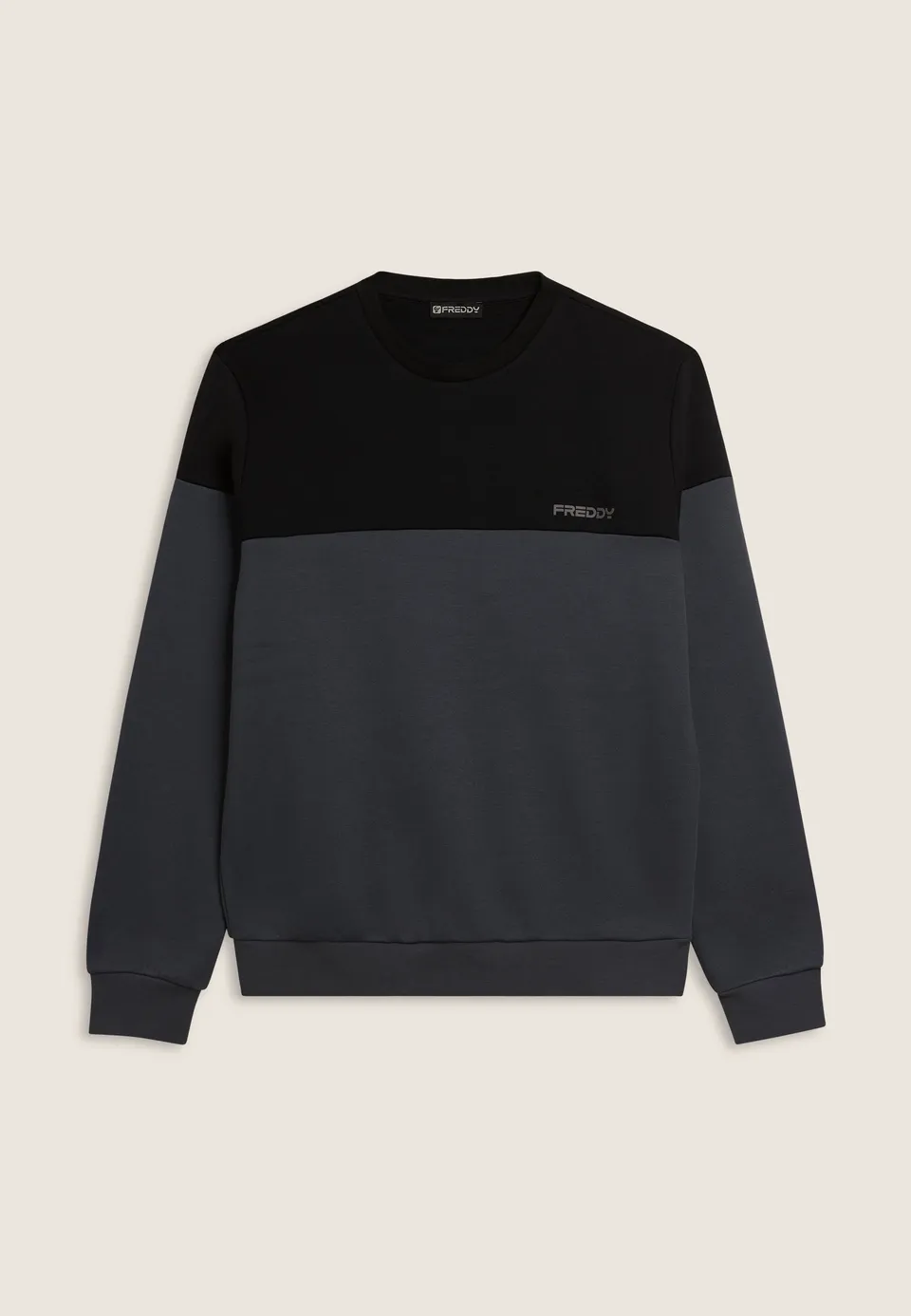 freddy-sweat-col-rond-colour-block-paules-contrast-es-homme image 1