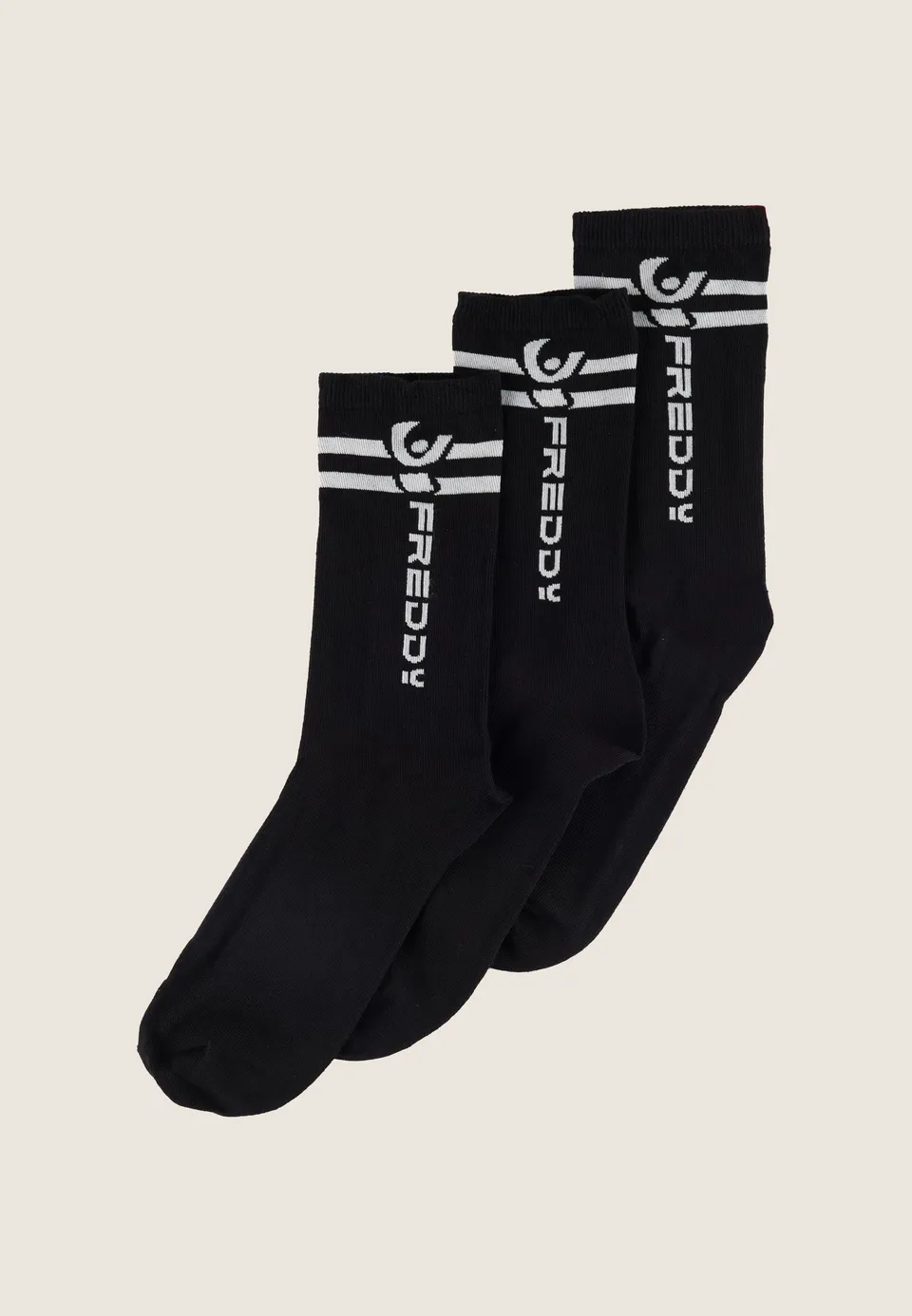 freddy-chaussettes-mi-hautes-logo-pack-3-paires-unisexe image 1