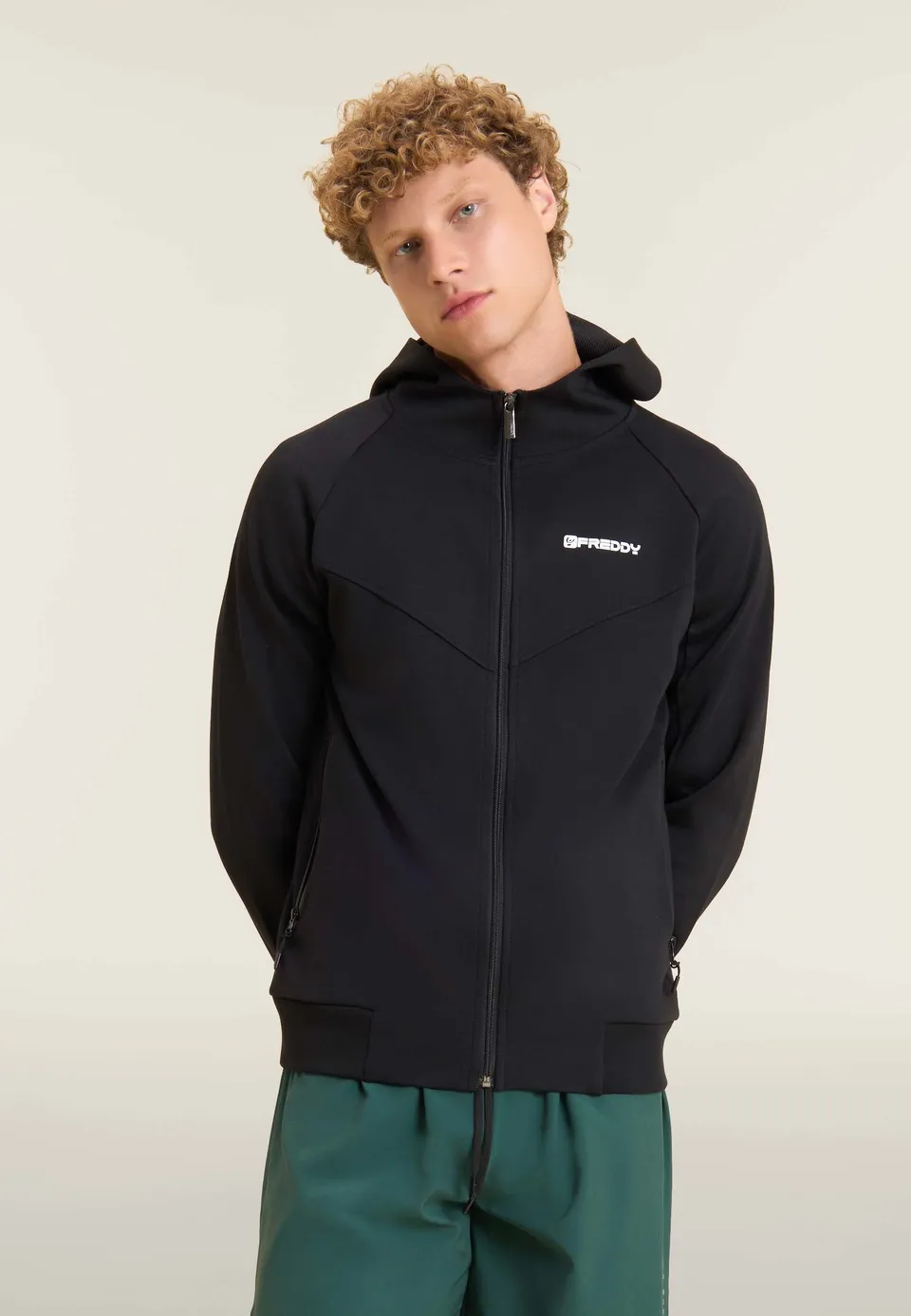 freddy-sweat-homme-full-zip-capuche-mesh-interlock image 1