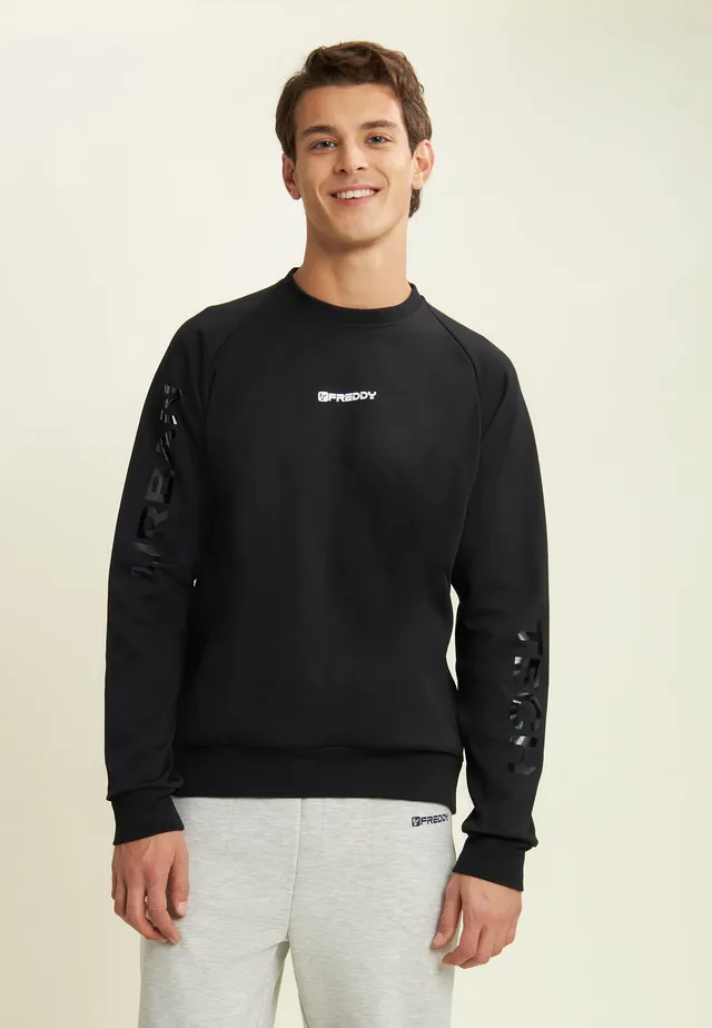 freddy-sweat-col-rond-homme-zip-lat-ral-imprim-s-manches image 1