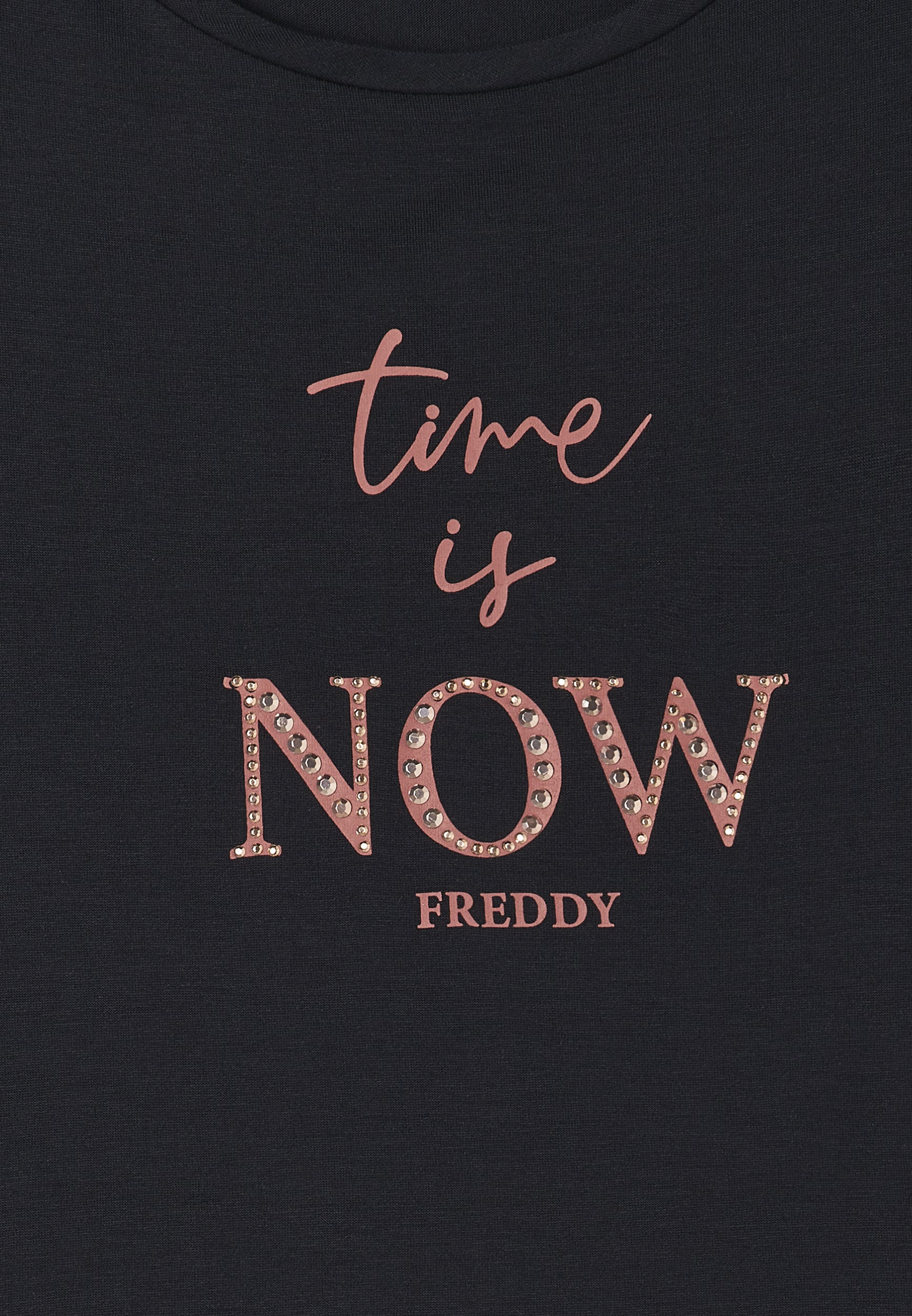 freddy-t-shirt-viscose-stretch-col-rond-avec-clous-cuivre image 7