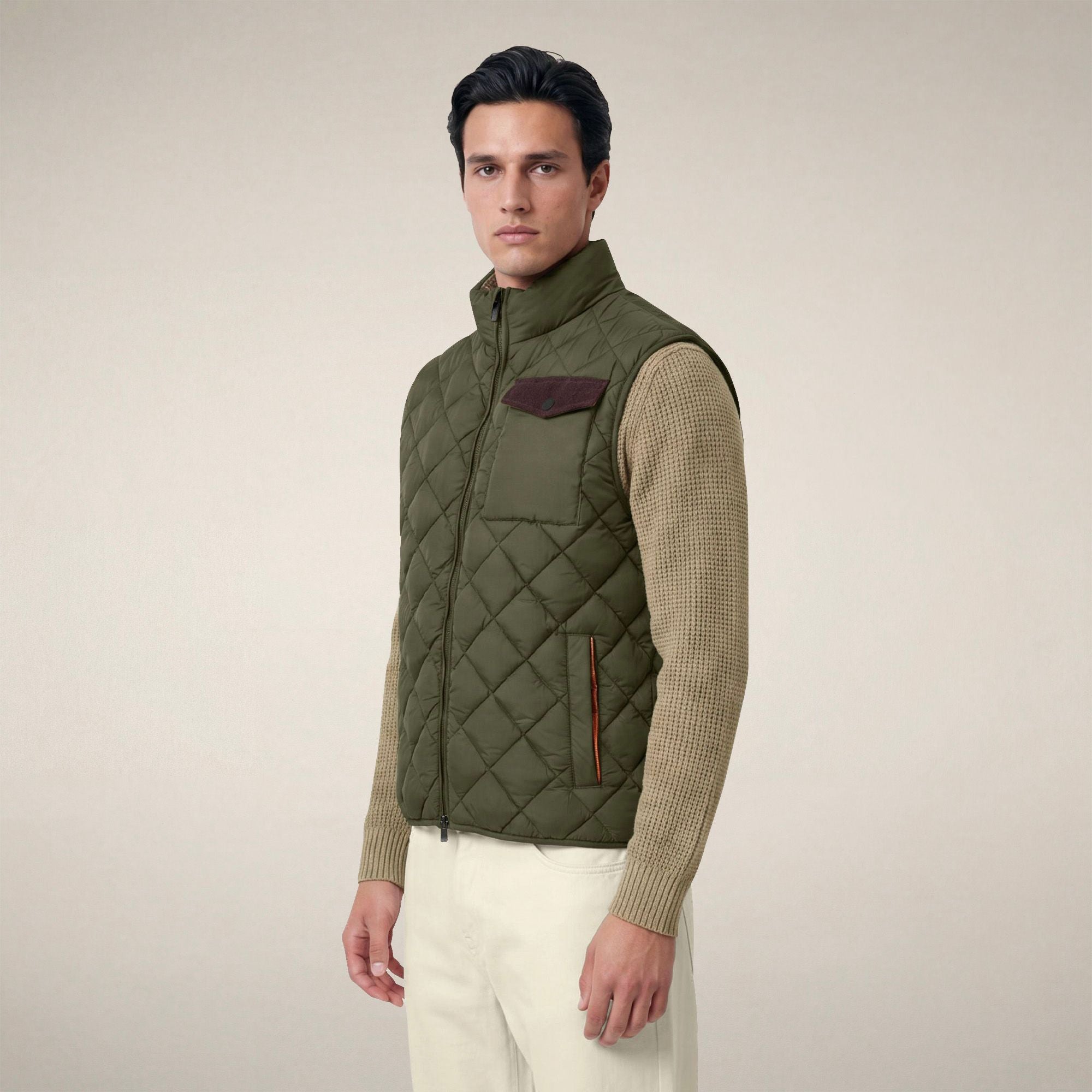 save-the-duck-fabrice-gilet-matelass-homme-vert-serpent image 5