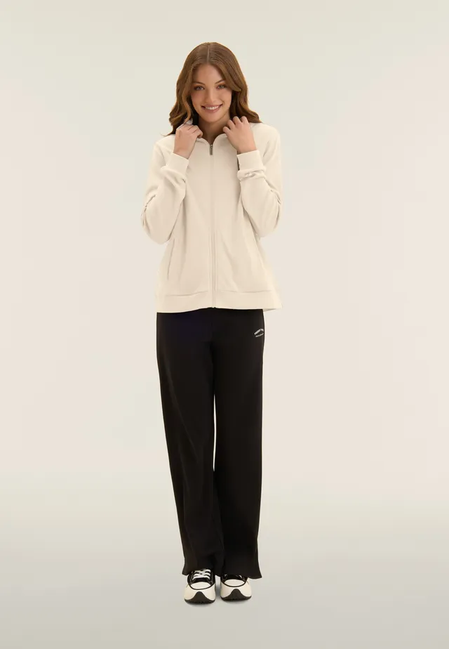 freddy-tuta-surv-tement-femme-zip-col-haut-pantalon-wide-leg-coton image 1