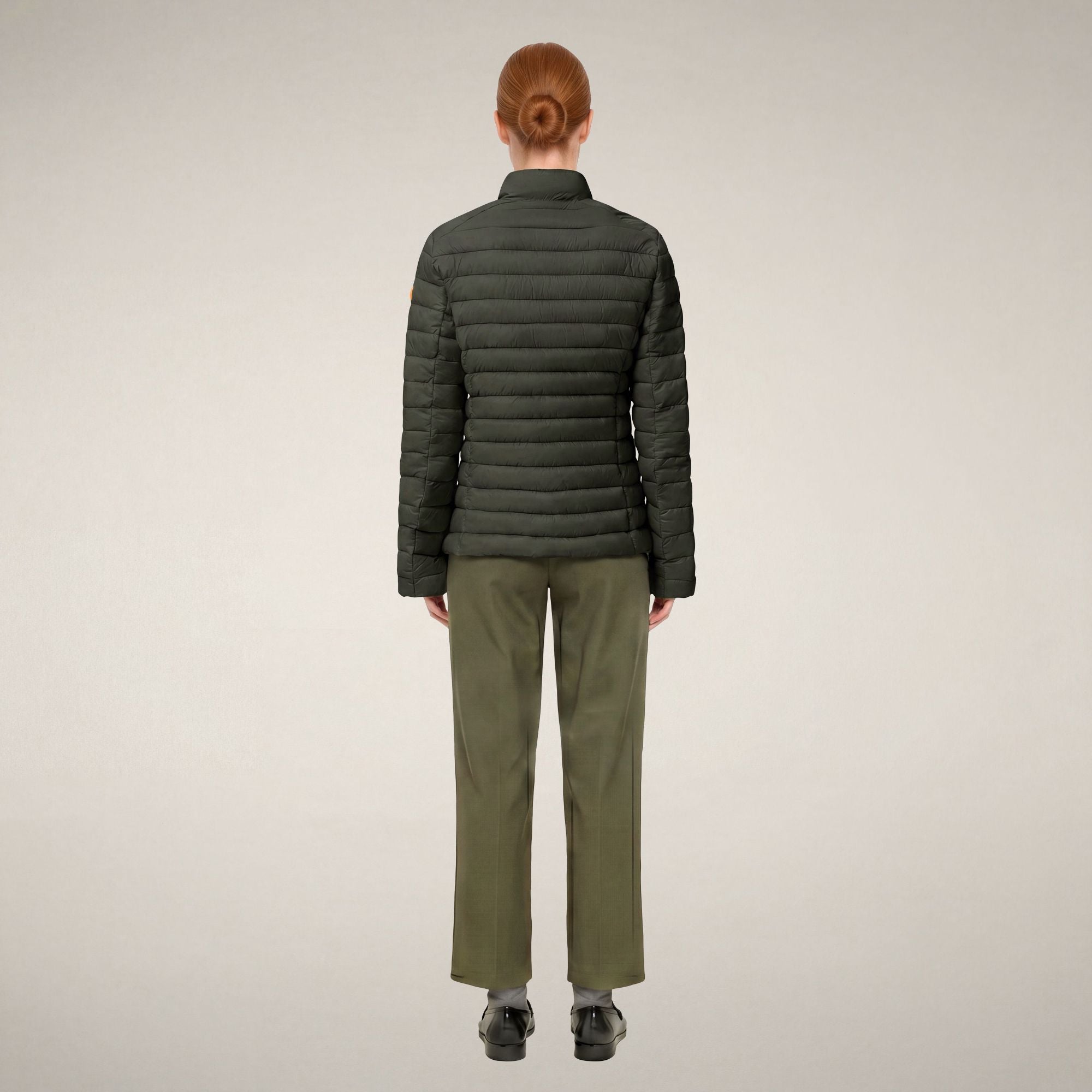 save-the-duck-carly-doudoune-femme-vert-terra image 2