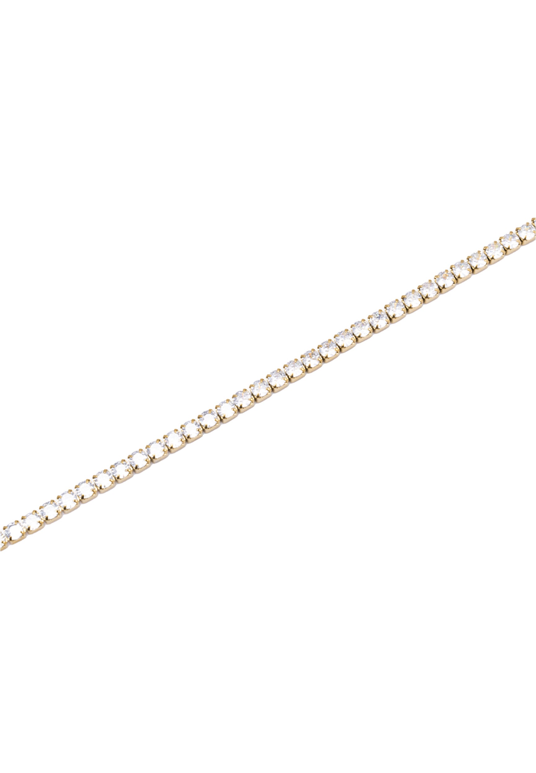 freddy-bracelet-tennis-acier-dor-gemmes-blanches-4-mm image 2