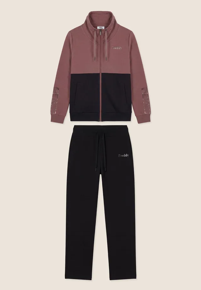 freddy-surv-tement-femme-colour-block-zip-col-haut image 1