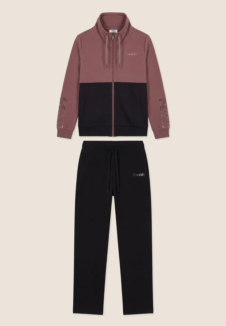freddy-surv-tement-femme-colour-block-zip-col-haut image 1