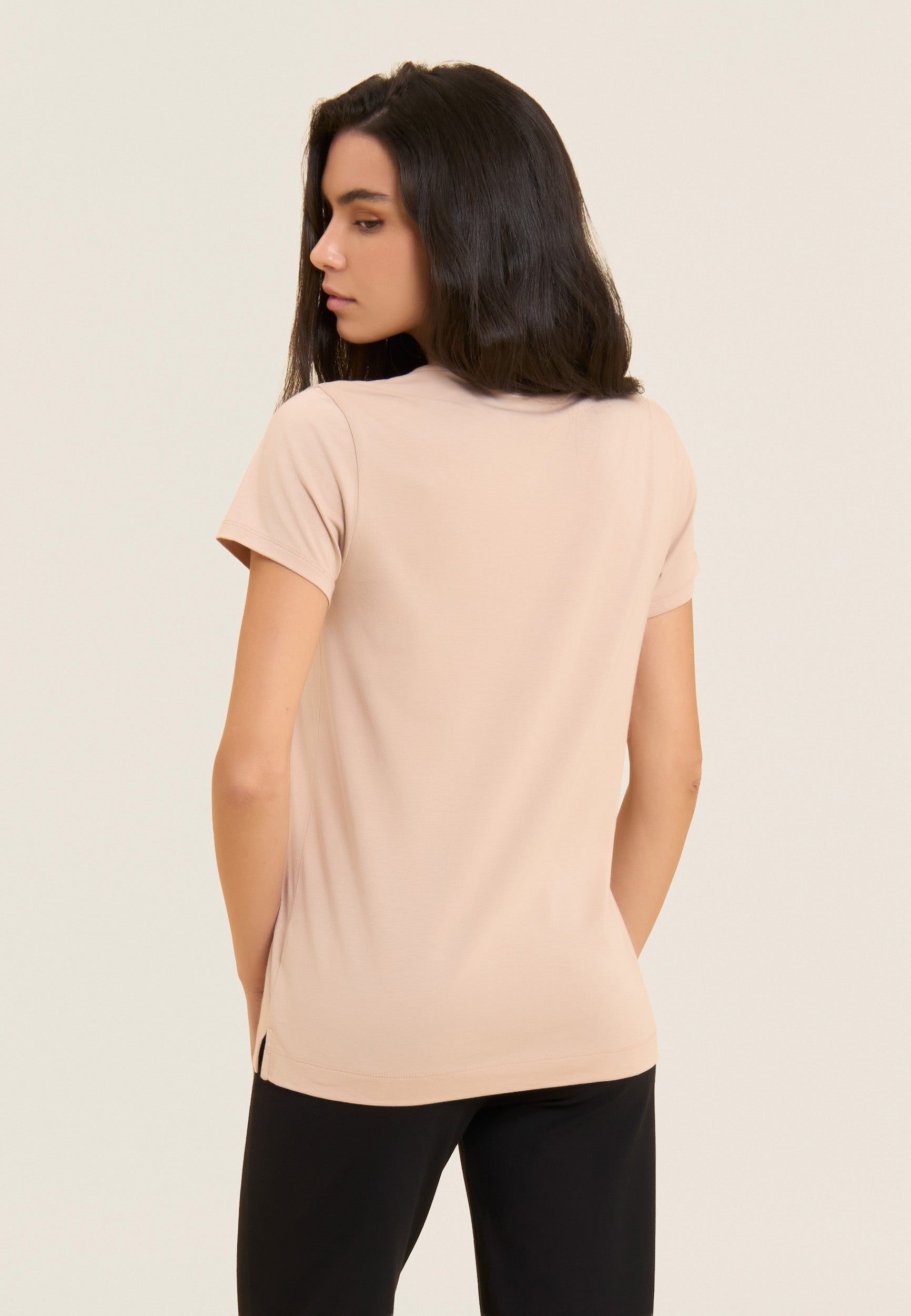 freddy-t-shirt-manches-courtes-logo-strass-coton-modal image 3