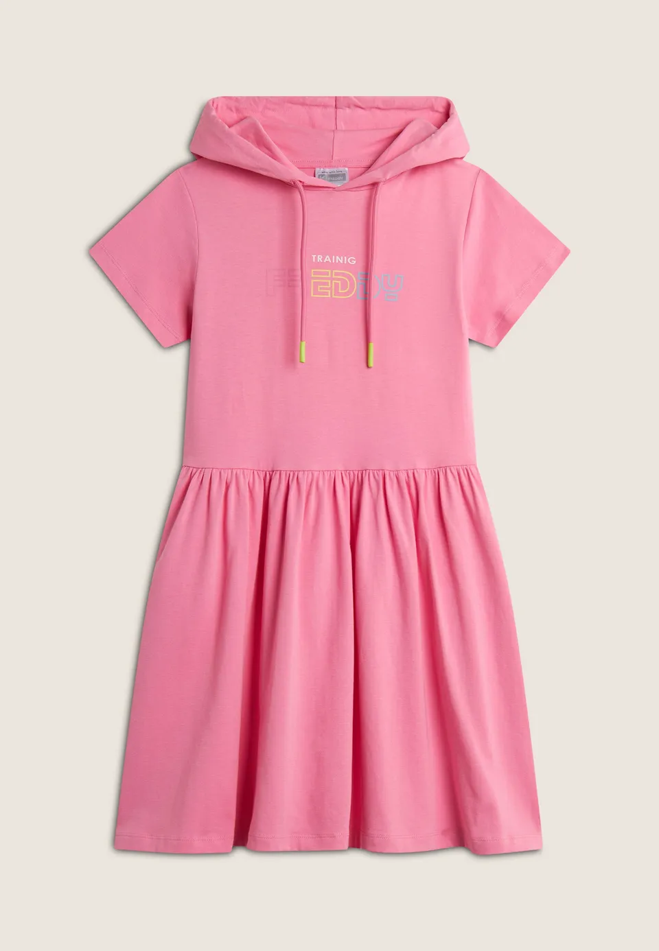 freddy-robe-fille-capuche-logo-multicolore image 1