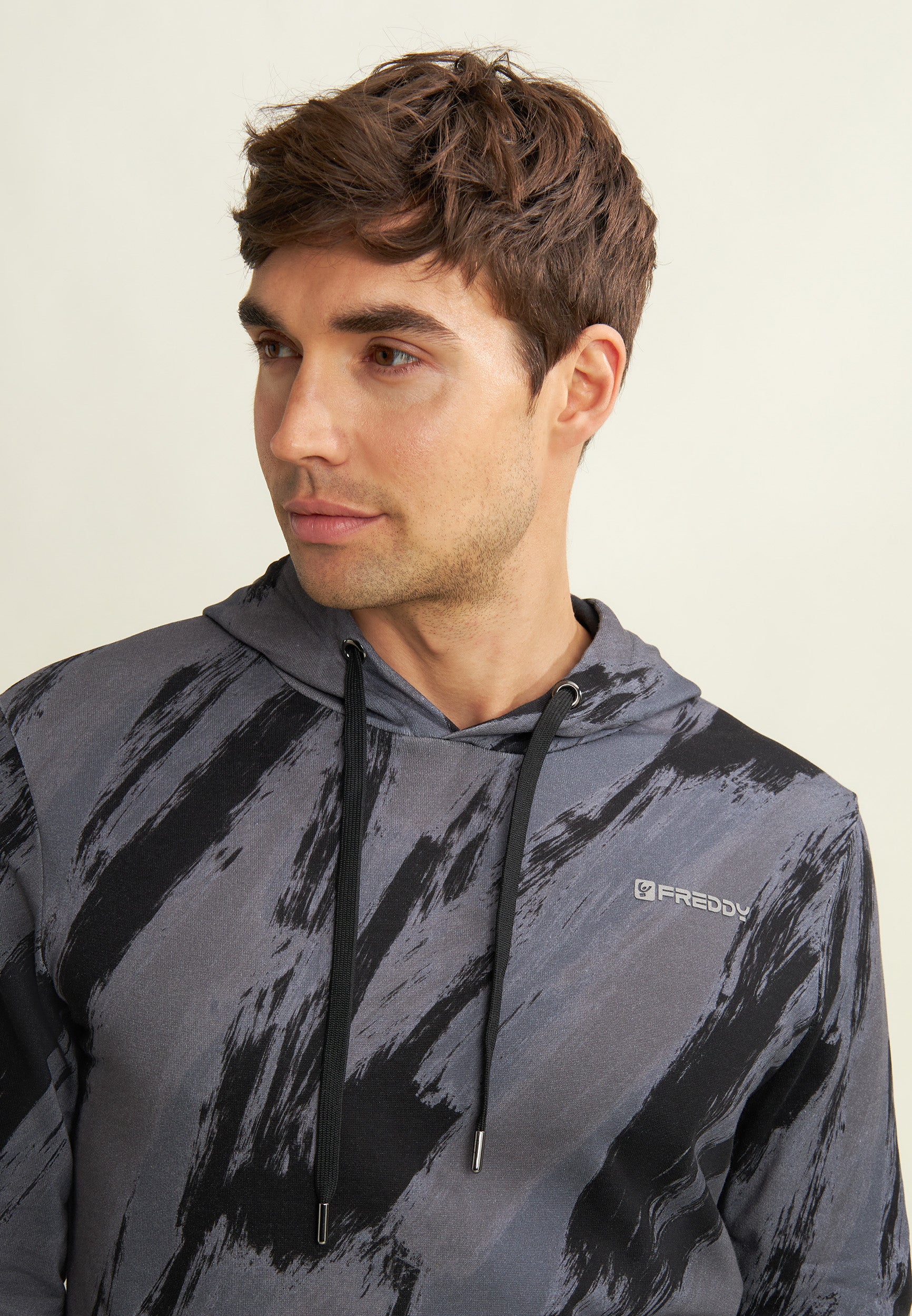 sweat-homme-freddy-capuche-all-over-poche-kangourou image 4