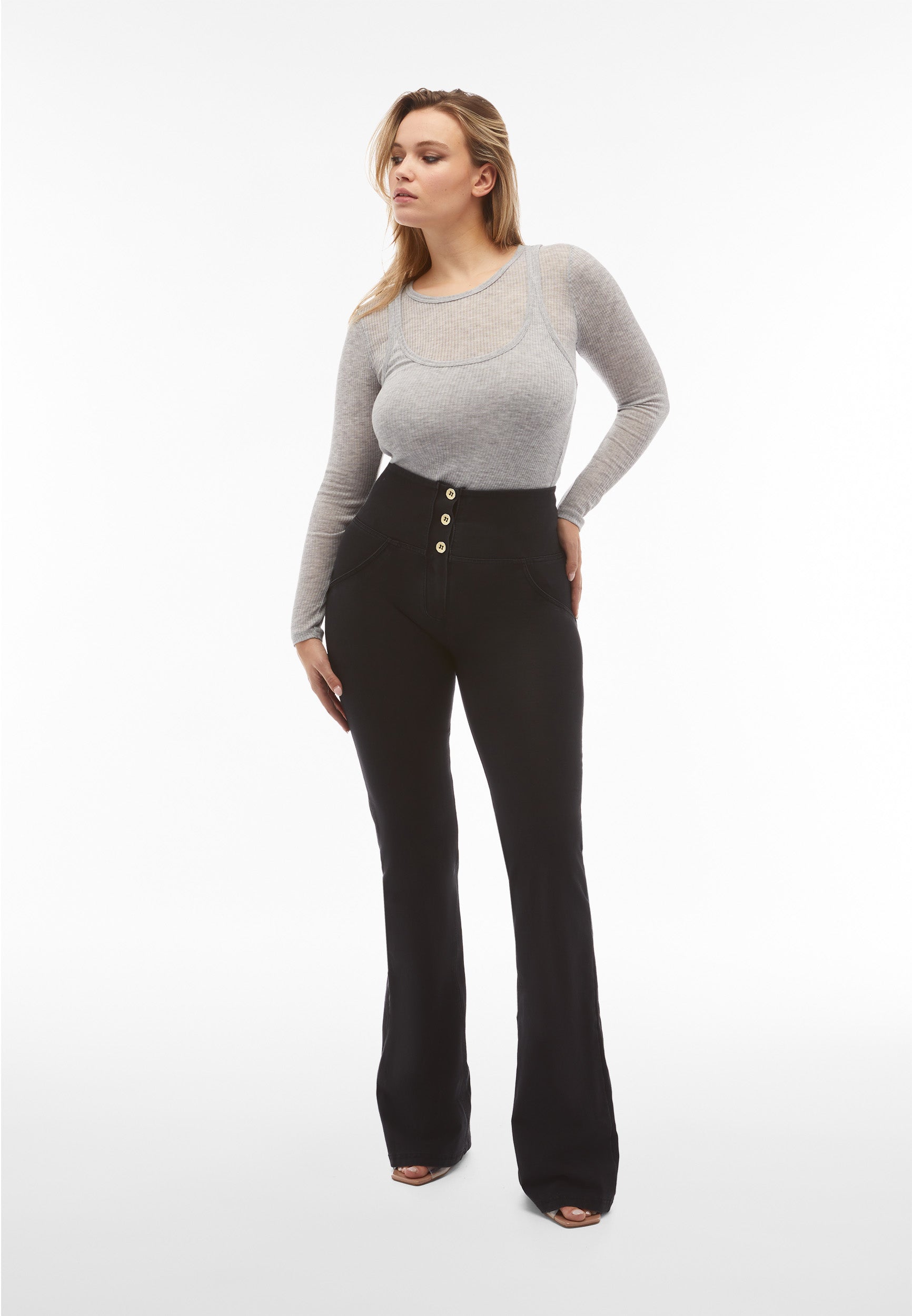 freddy-wr-up-jeggings-flare-push-up-taille-haute-coton-bio image 2