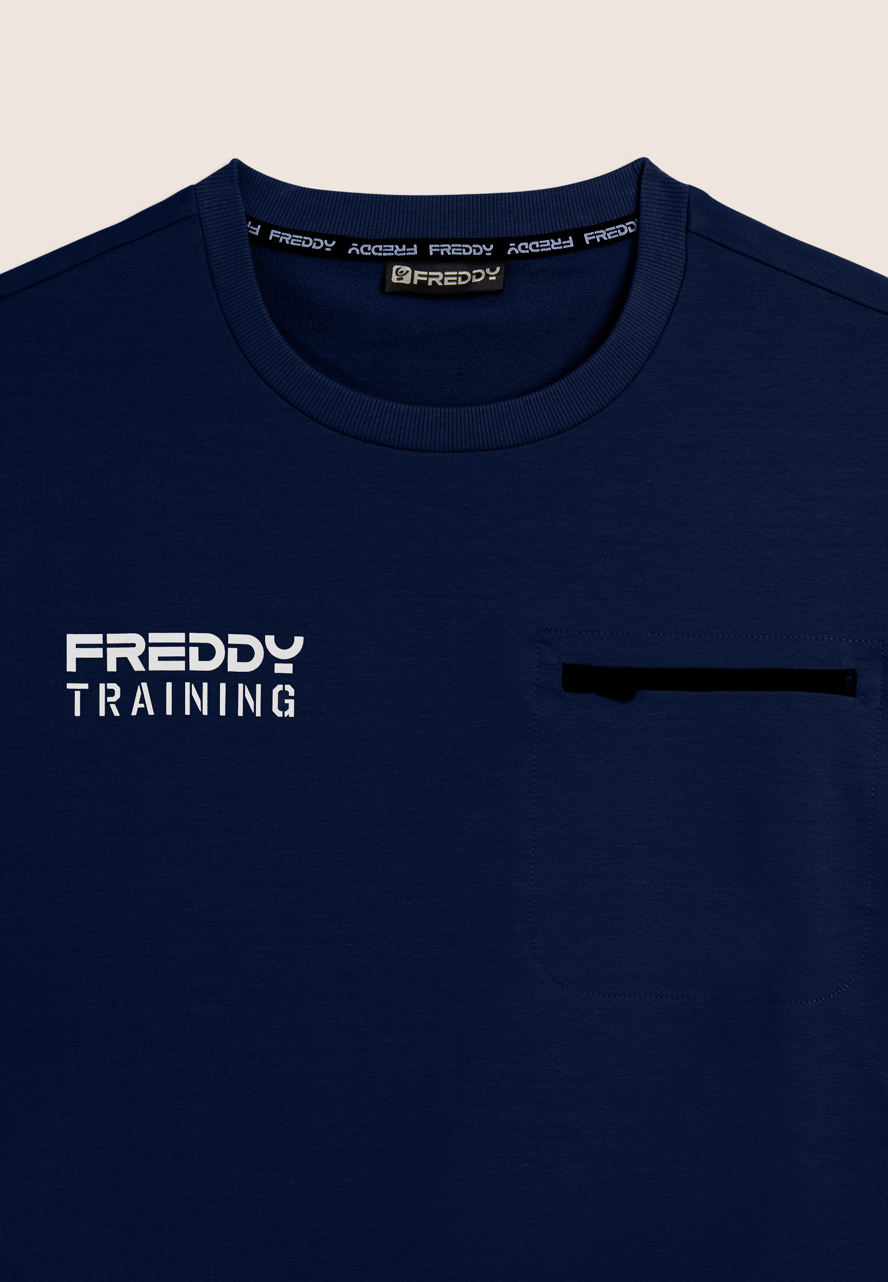 freddy-sweat-homme-col-rond-baby-french-terry-poche-zip image 7