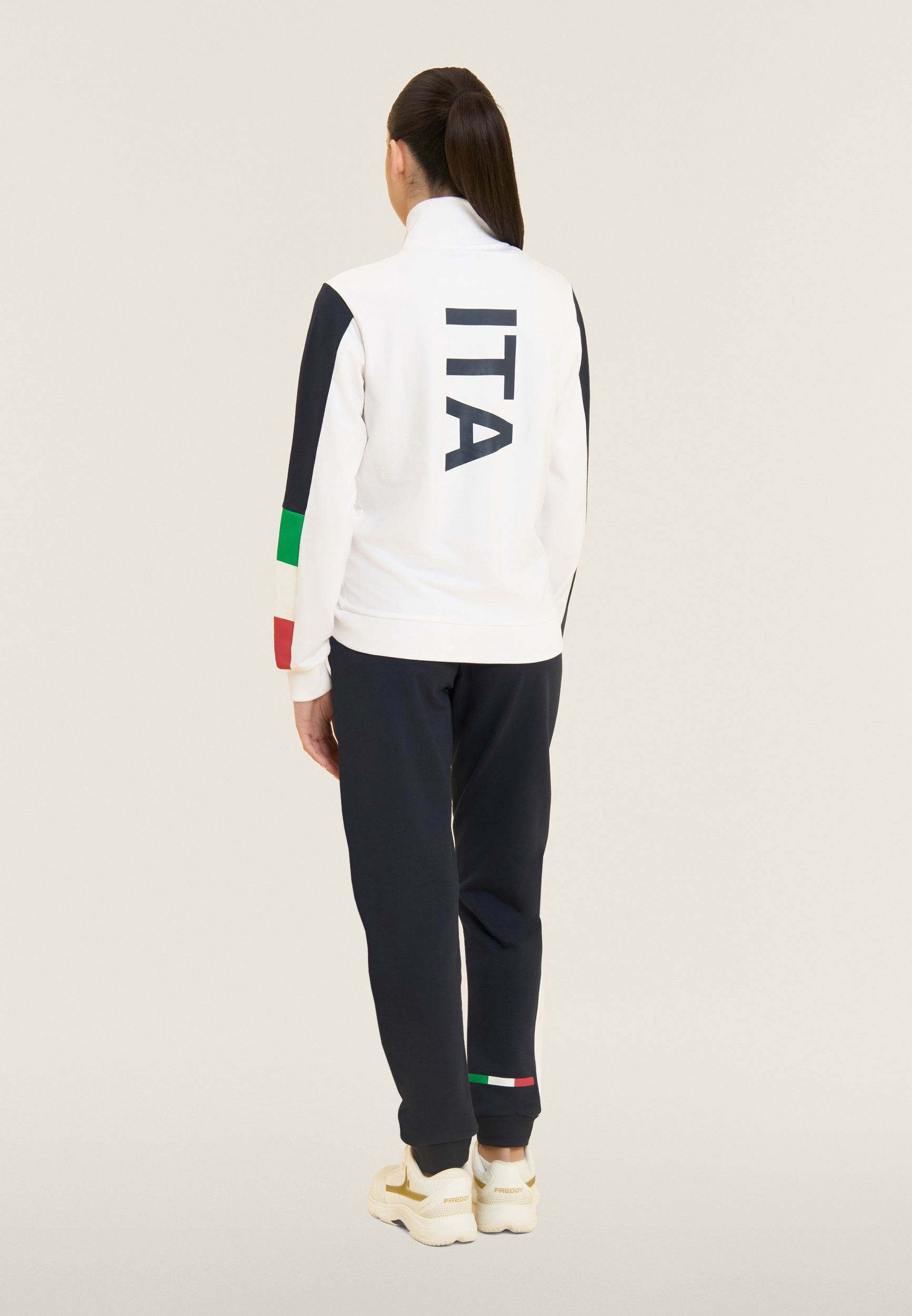 freddy-tuta-donna-italia-fgi-surv-tement-femme-full-zip-col-haut-en-french-terry image 3